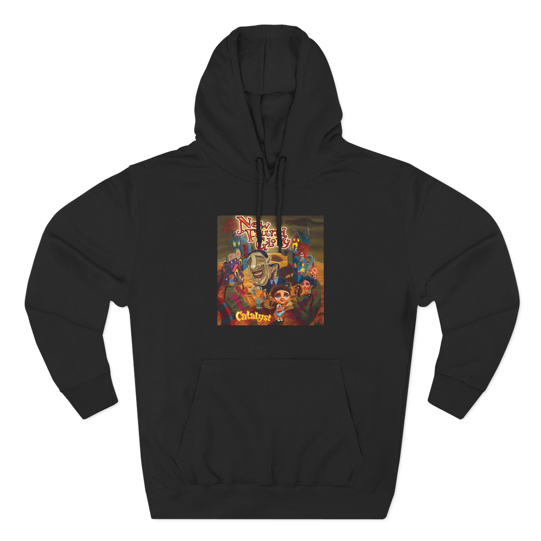 New Found Glory Catalyst Album Cover Three-Panel Fleece Hoodie