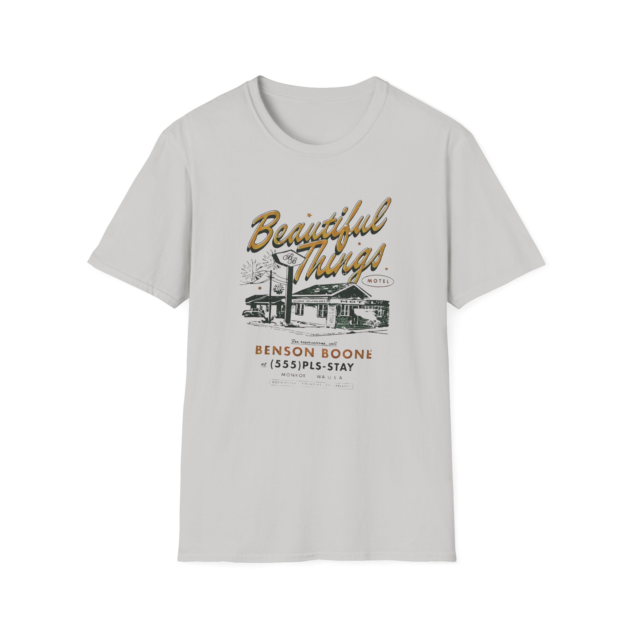 Benson Boone Beautiful Things Motel Unisex Softstyle T-Shirt