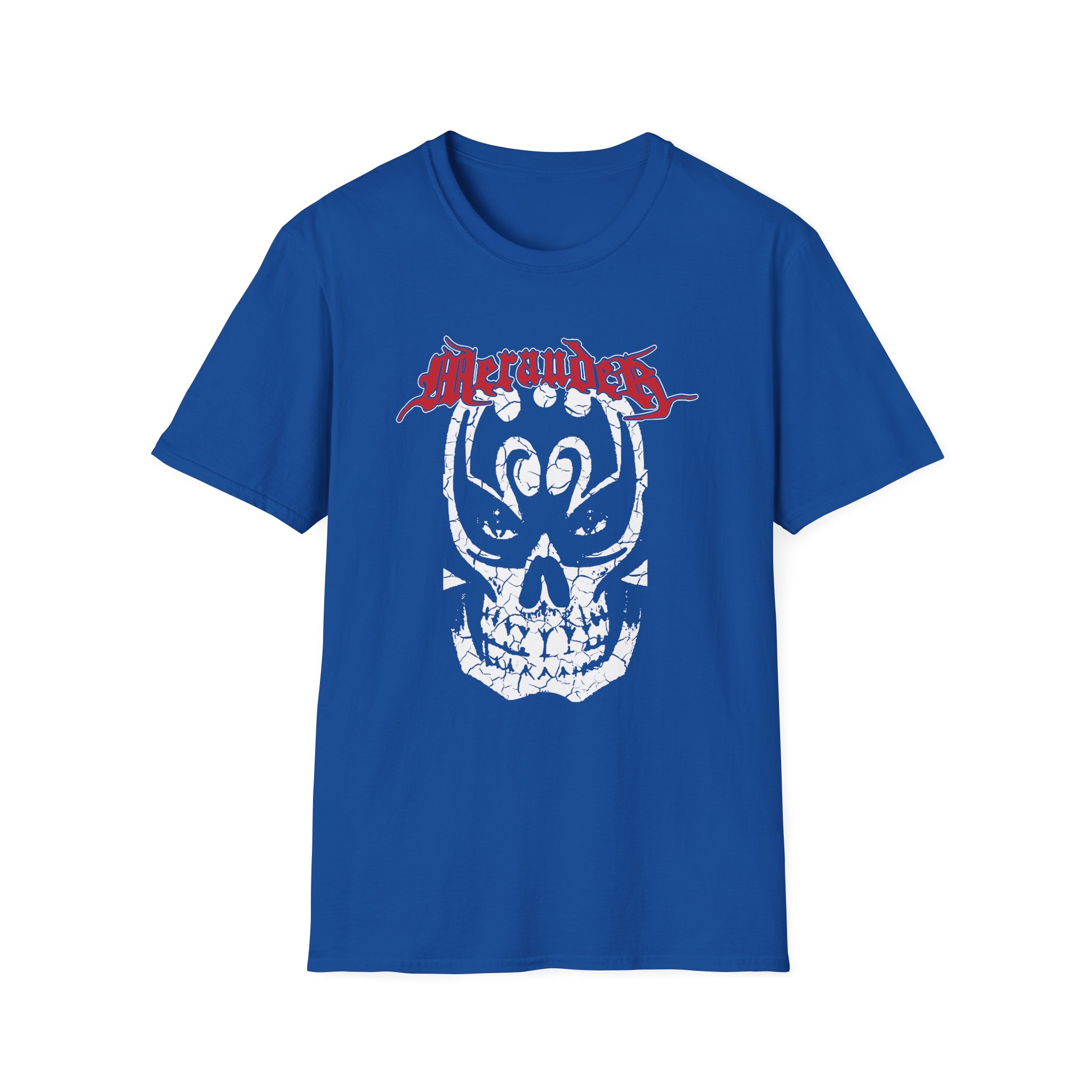 Merauder Cracked Skull Unisex Softstyle T-Shirt