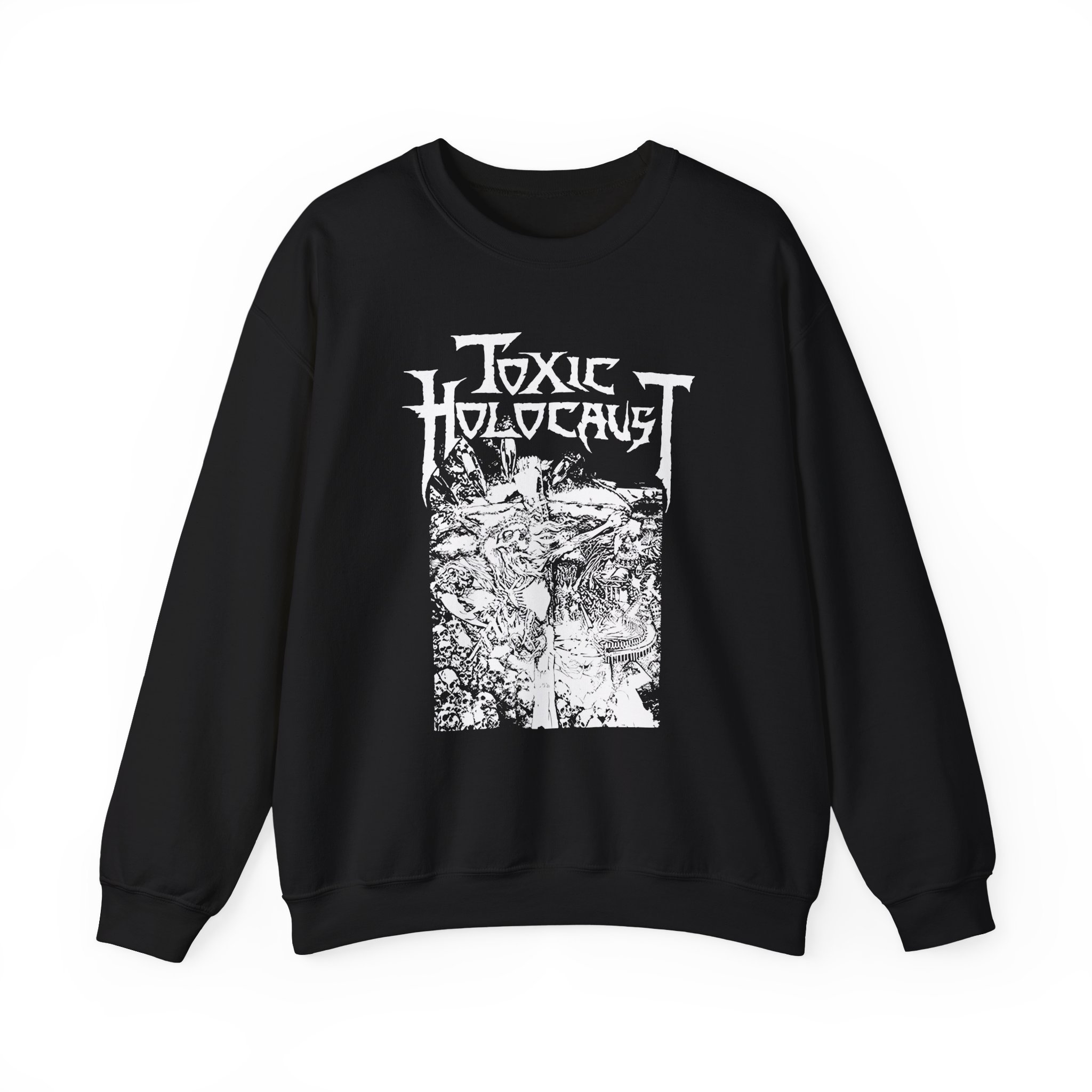 Toxic Holocaust Nuke the Cross Unisex Heavy Blendâ„¢ Crewneck Sweatshirt
