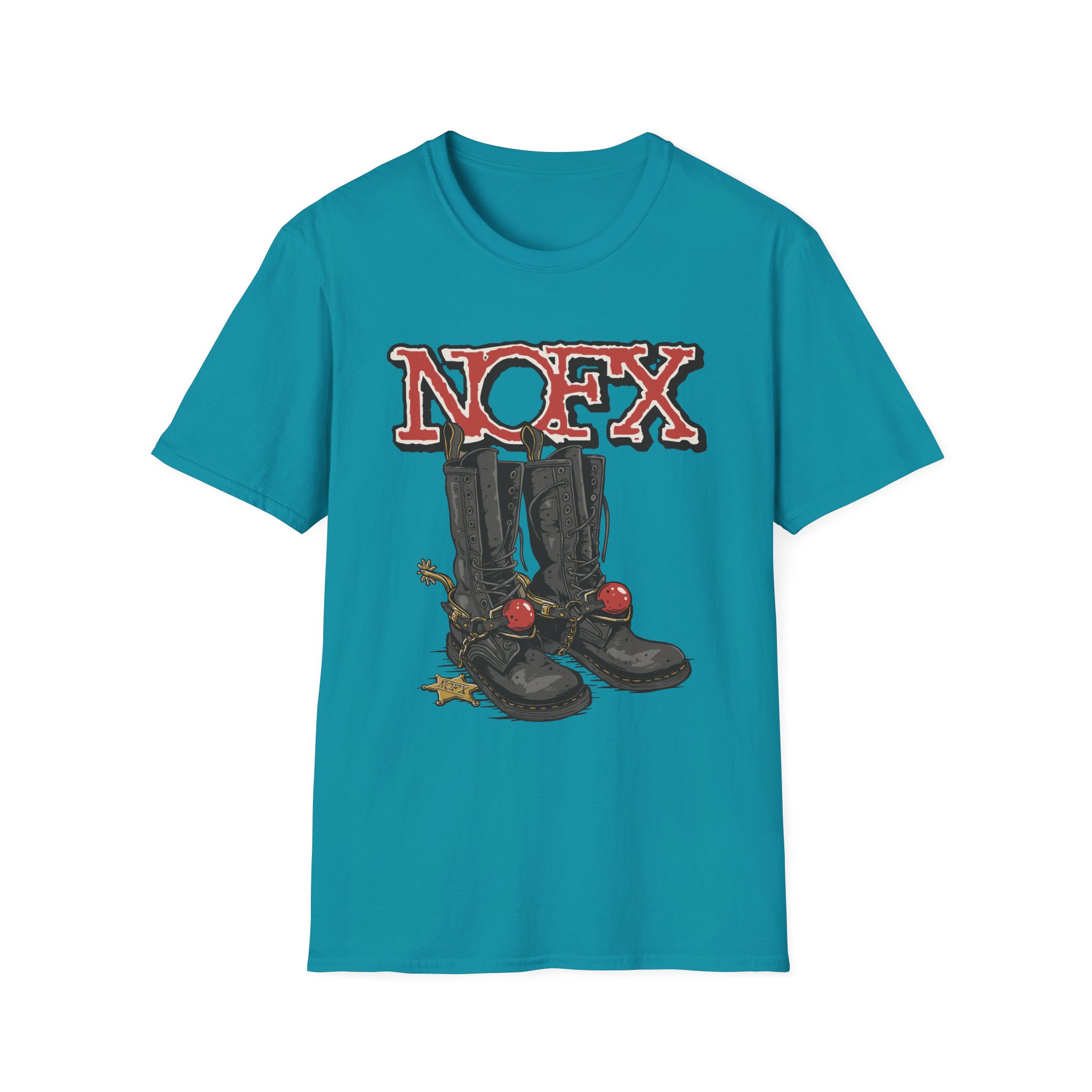 Nofx Boots Unisex Softstyle T-Shirt