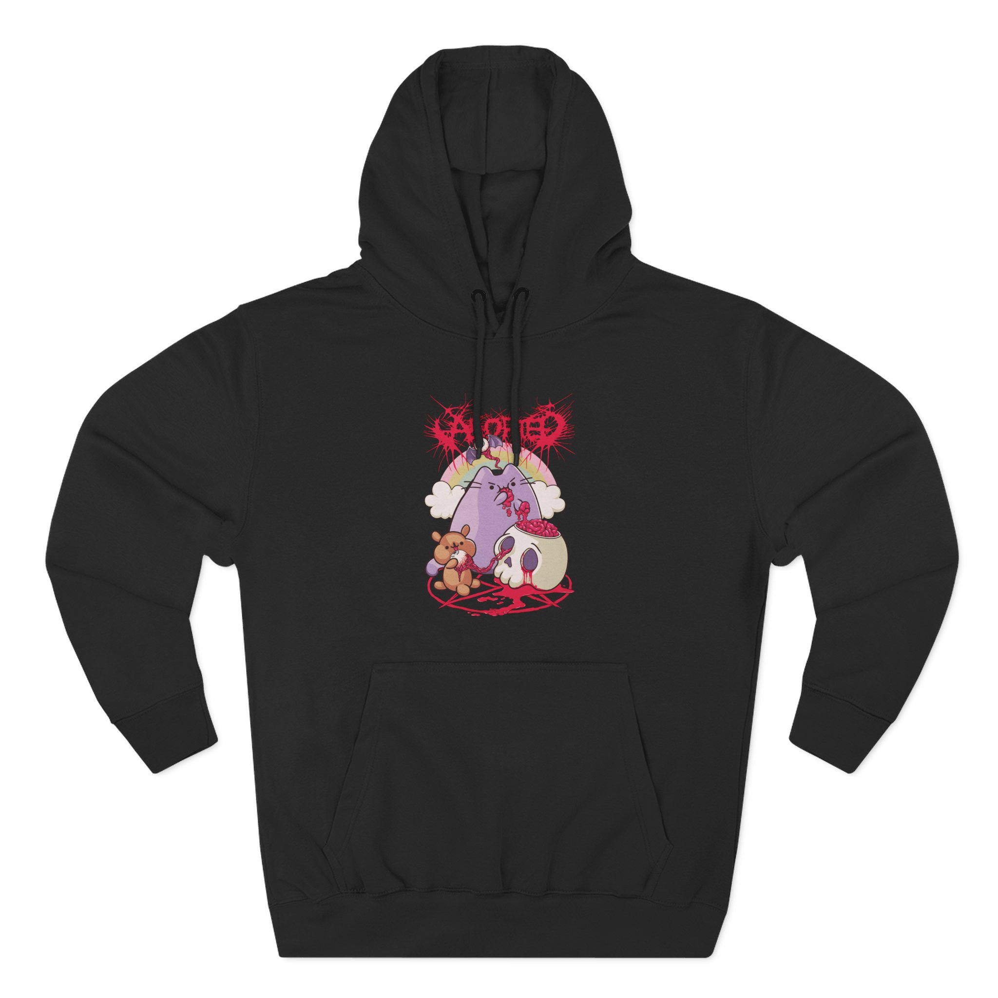 Aborted NomNom Three-Panel Fleece Hoodie