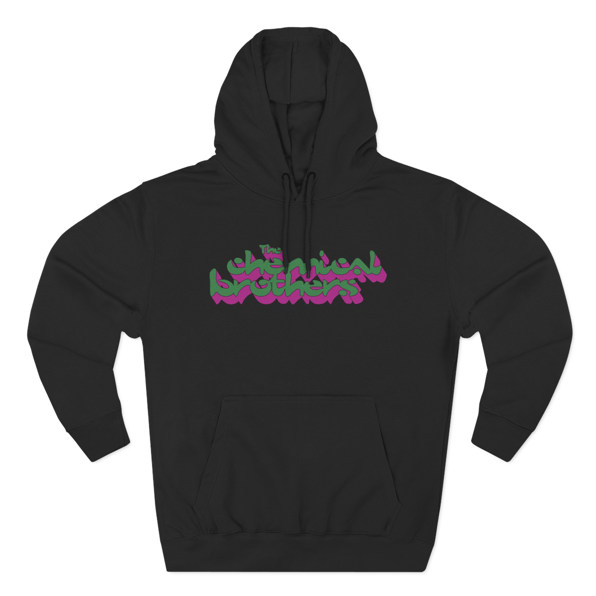 The Chemical Brothers 3d Logo Three-Panel Fleece Hoodie