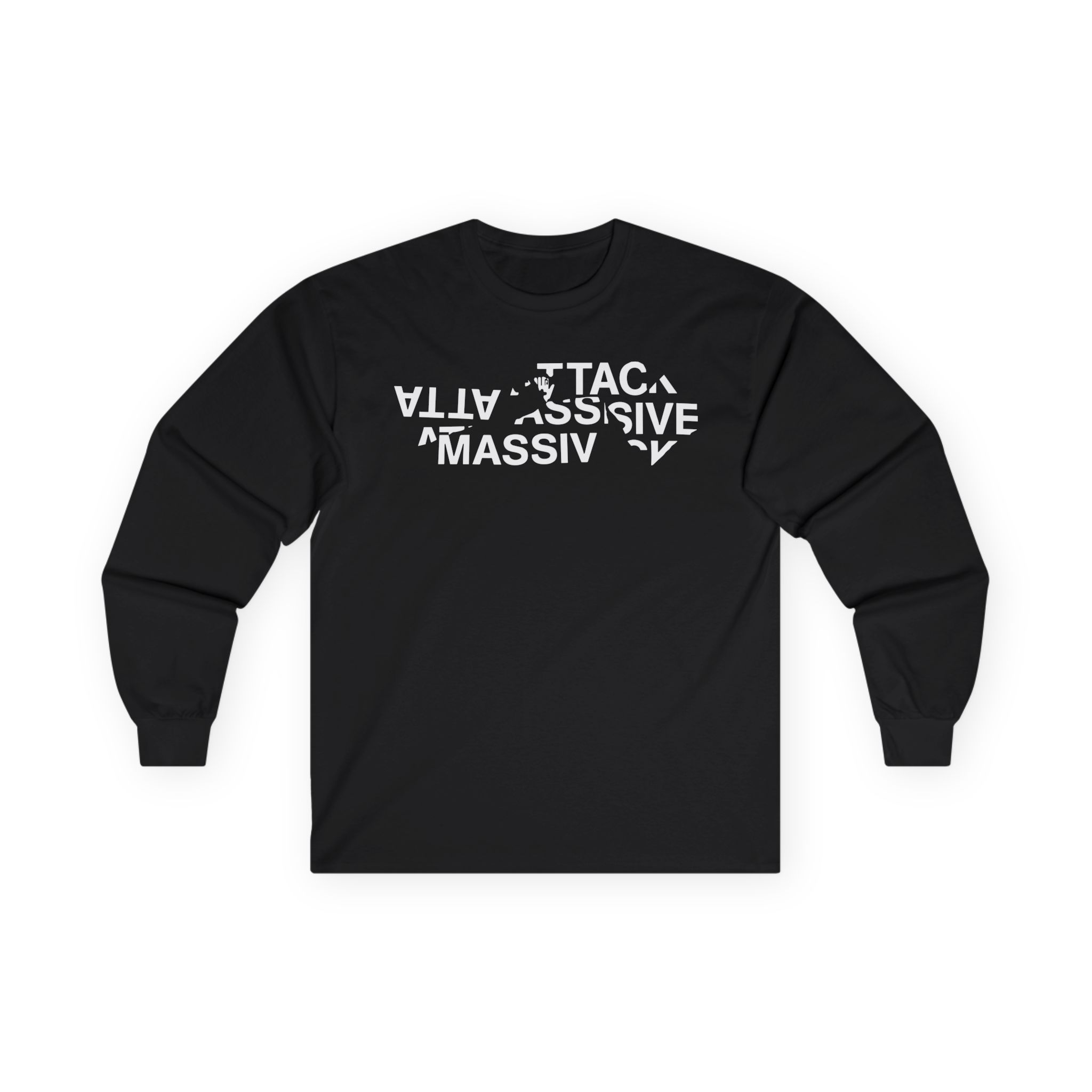 Massive Attack Fractured Logo Unisex Ultra Cotton Long Sleeve Tee