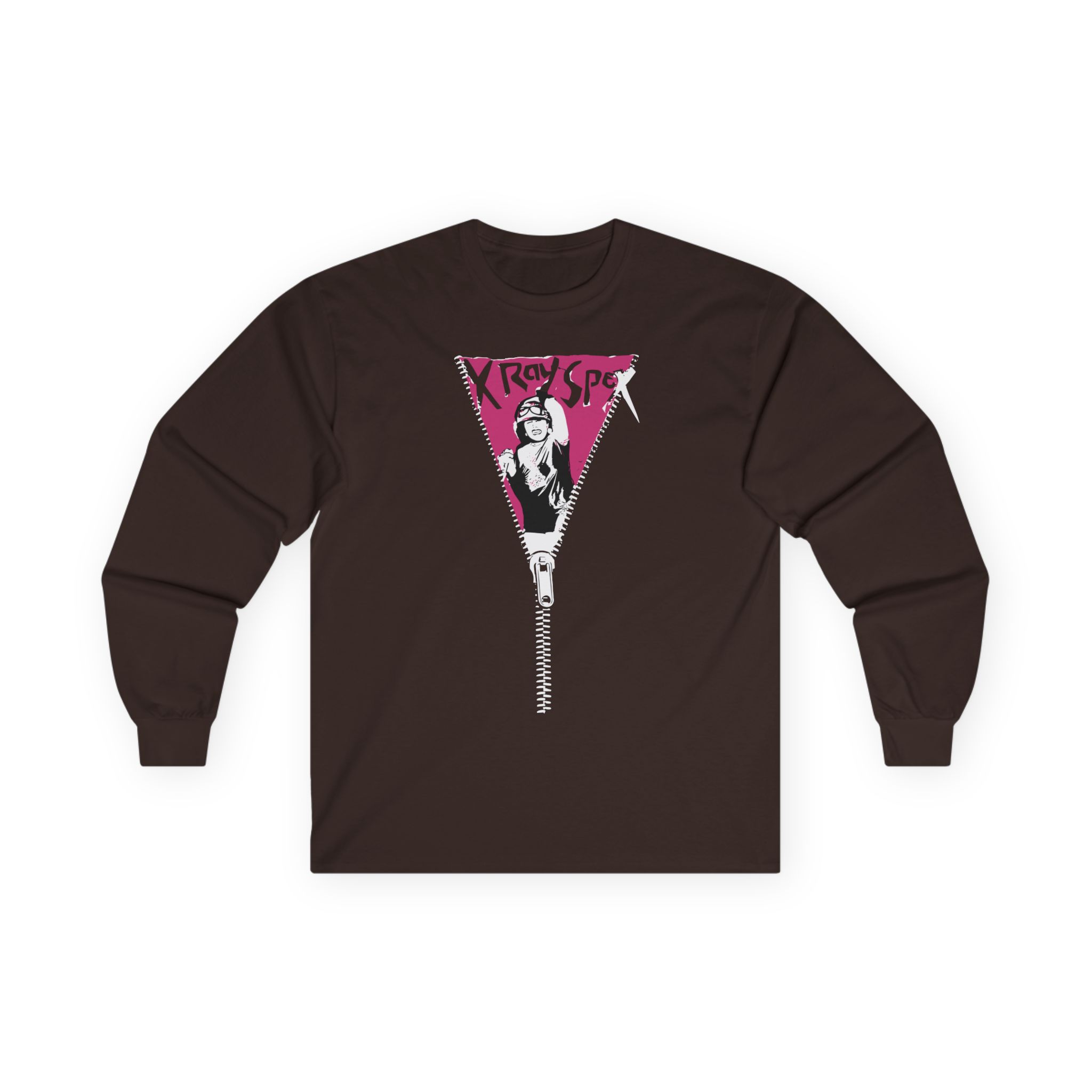 X-ray Spex Zipper Unisex Ultra Cotton Long Sleeve Tee