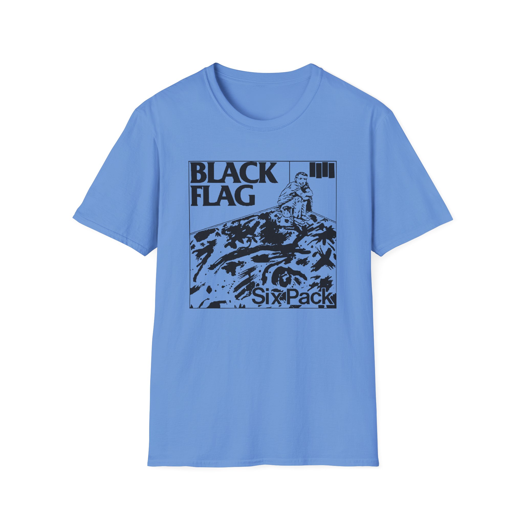 Black Flag Six Pack Unisex Softstyle T-Shirt