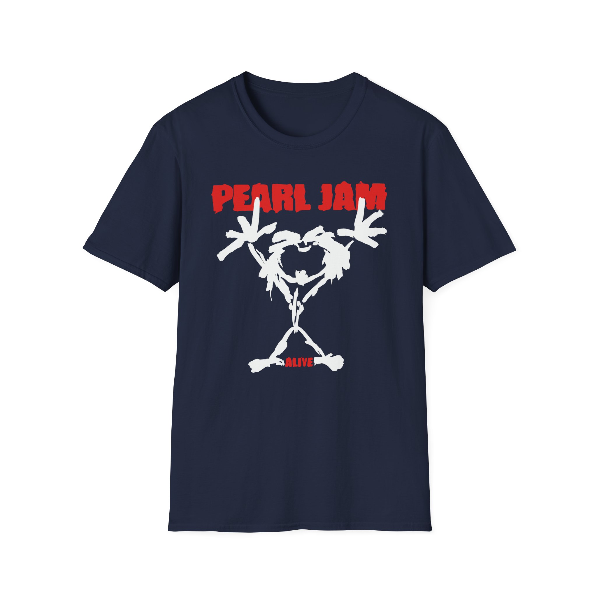 Pearl Jam Stickman Unisex Softstyle T-Shirt
