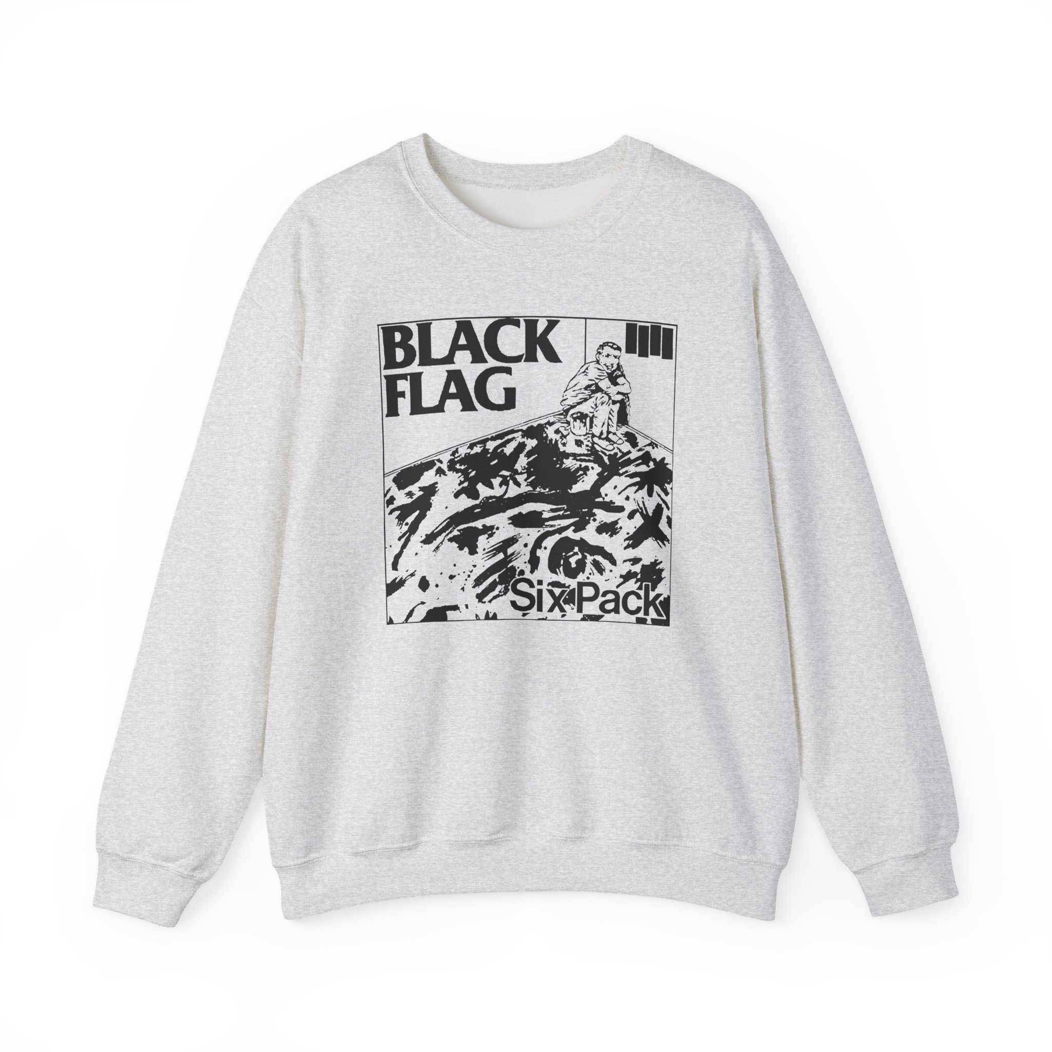 Black Flag Six Pack Unisex Heavy Blendâ„¢ Crewneck Sweatshirt