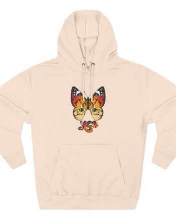 Yes Monarch Eyes Logo Three-Panel Fleece Hoodie