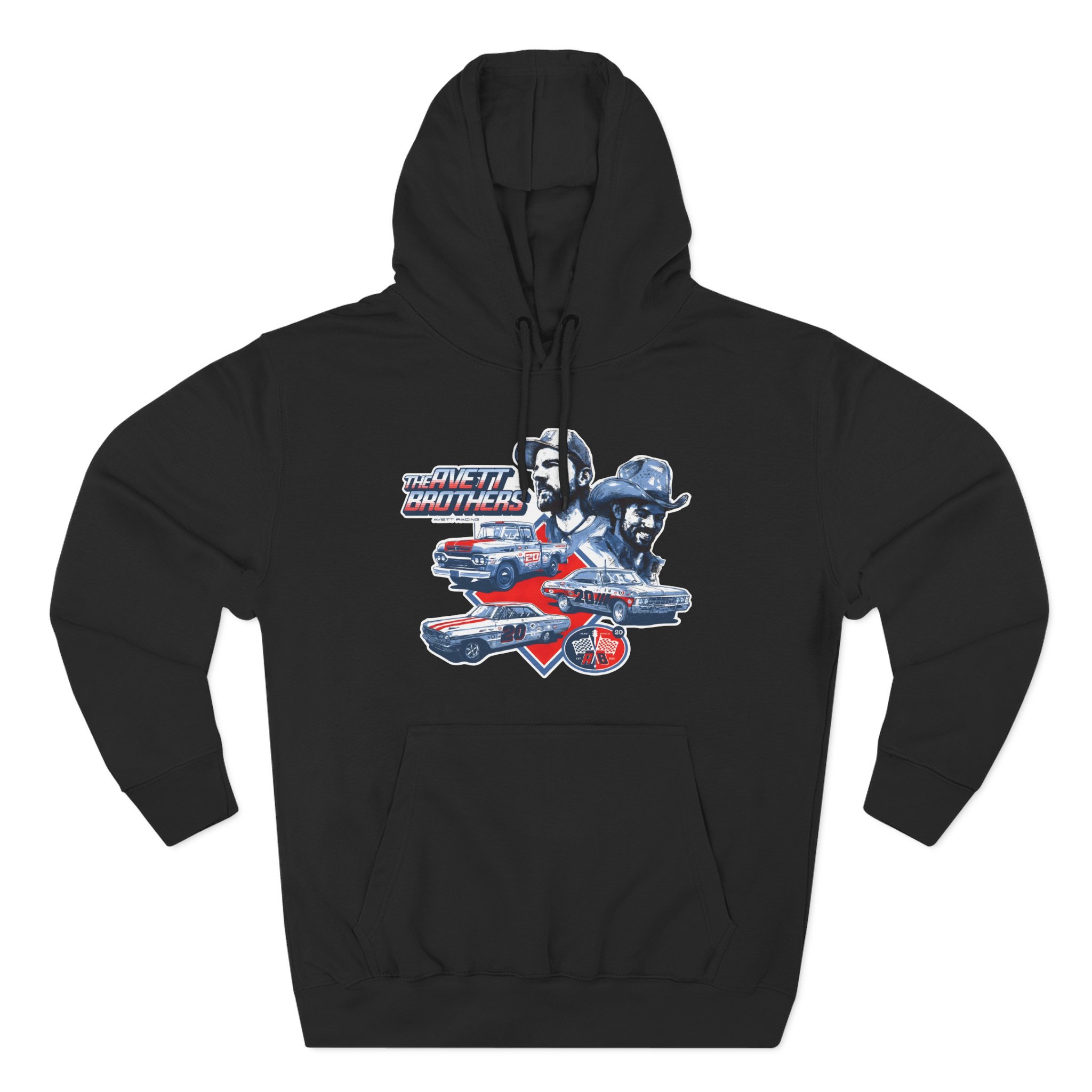 Avett Brothers Vintage Car Three-Panel Fleece Hoodie