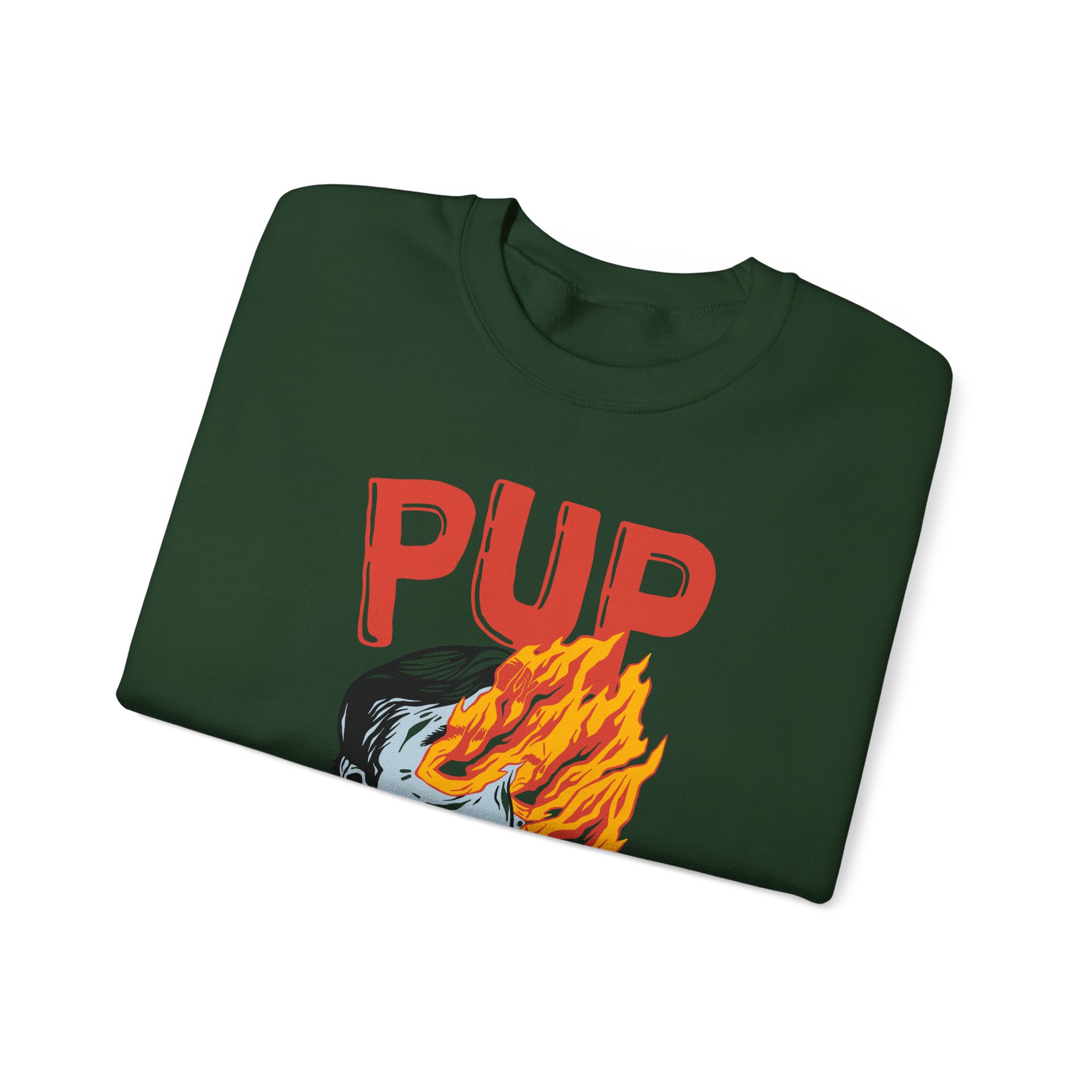 Pup I Hope the World Explodes Unisex Heavy Blend Crewneck Sweatshirt
