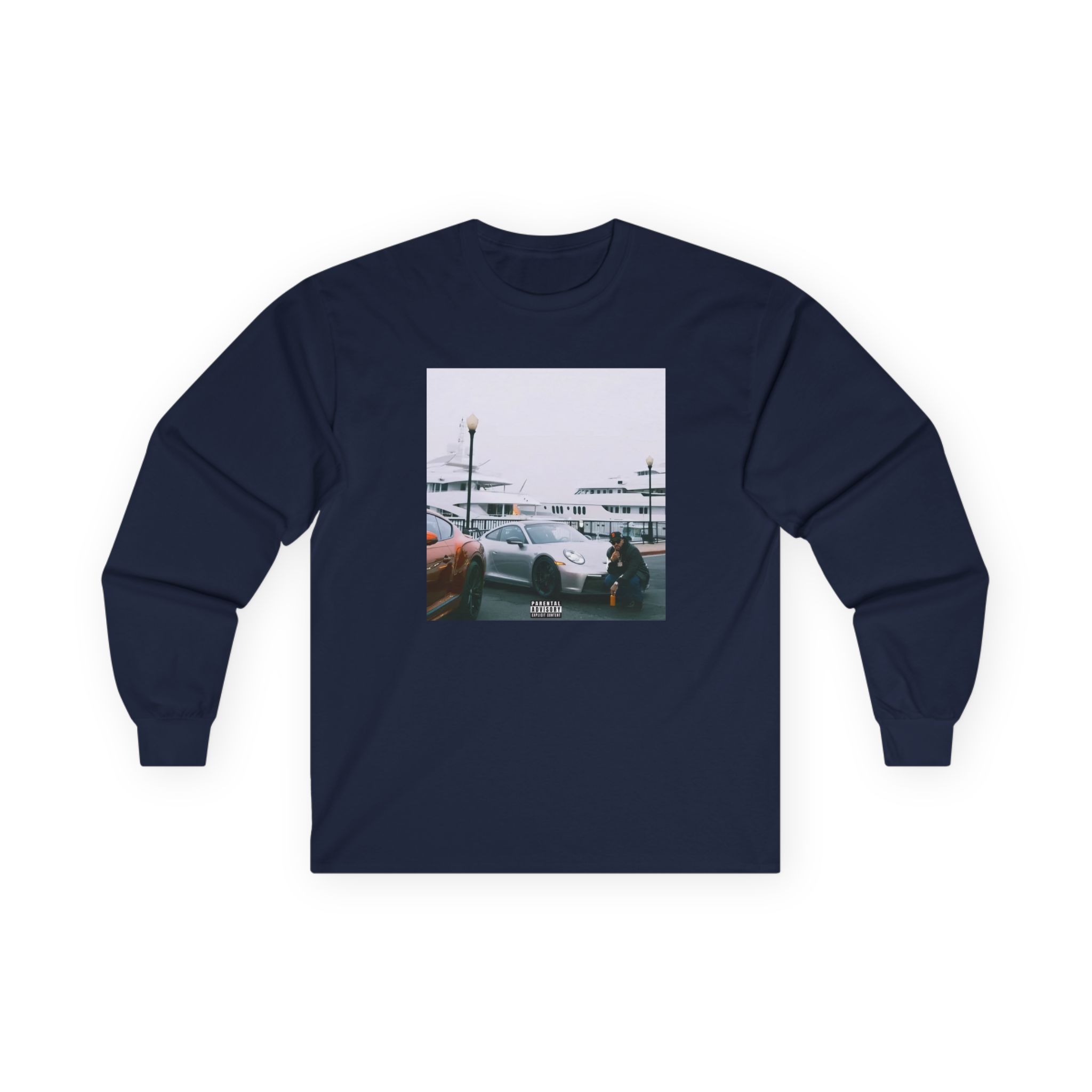 Larry June Spaceships on the Blade Unisex Ultra Cotton Long Sleeve Tee