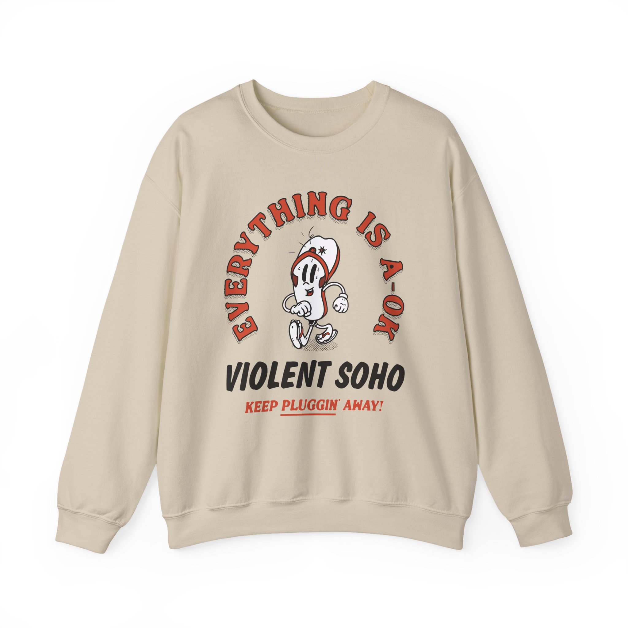 Violent Soho Keep on Pluggin Unisex Heavy Blendâ„¢ Crewneck Sweatshirt