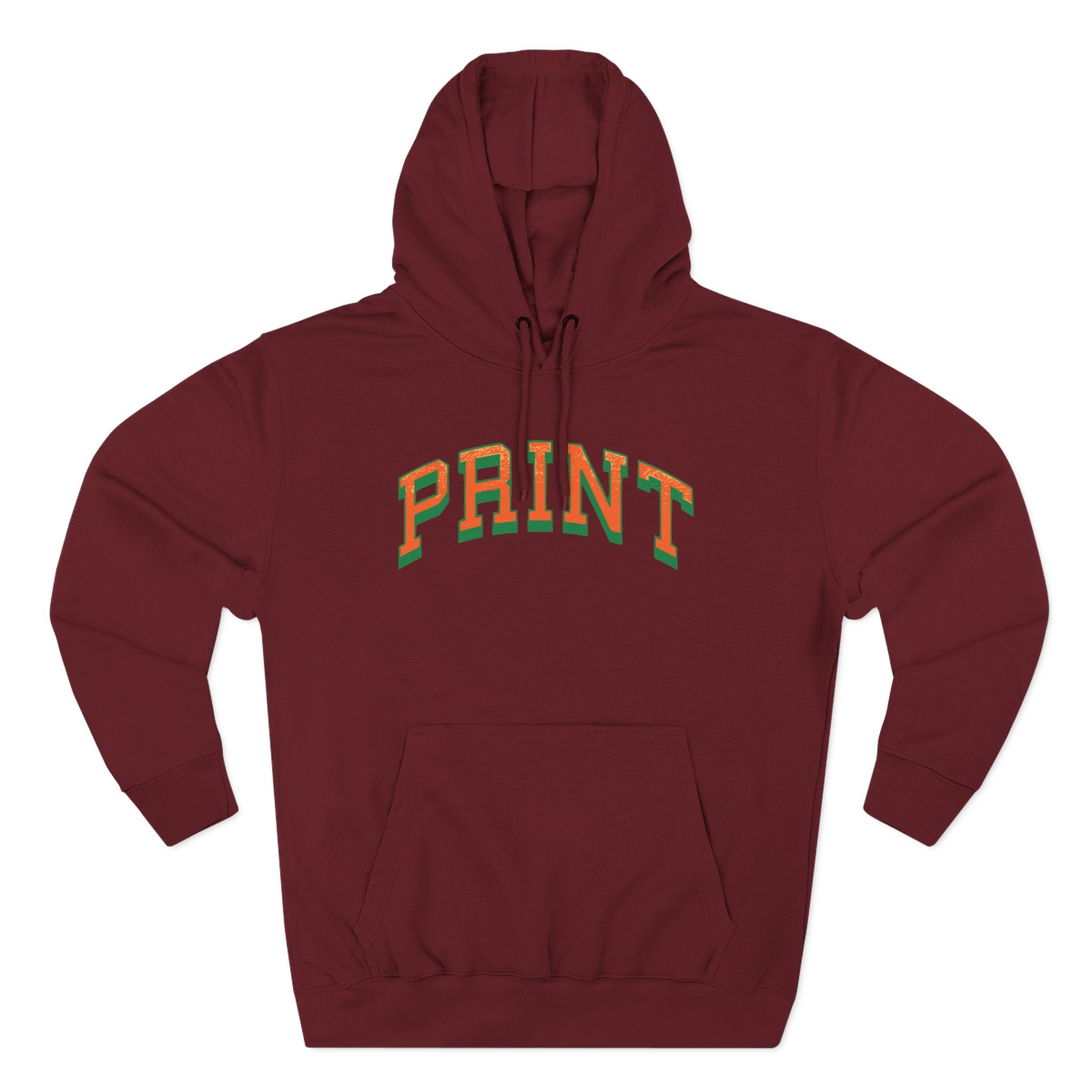 Larry June Print Three-Panel Fleece Hoodie