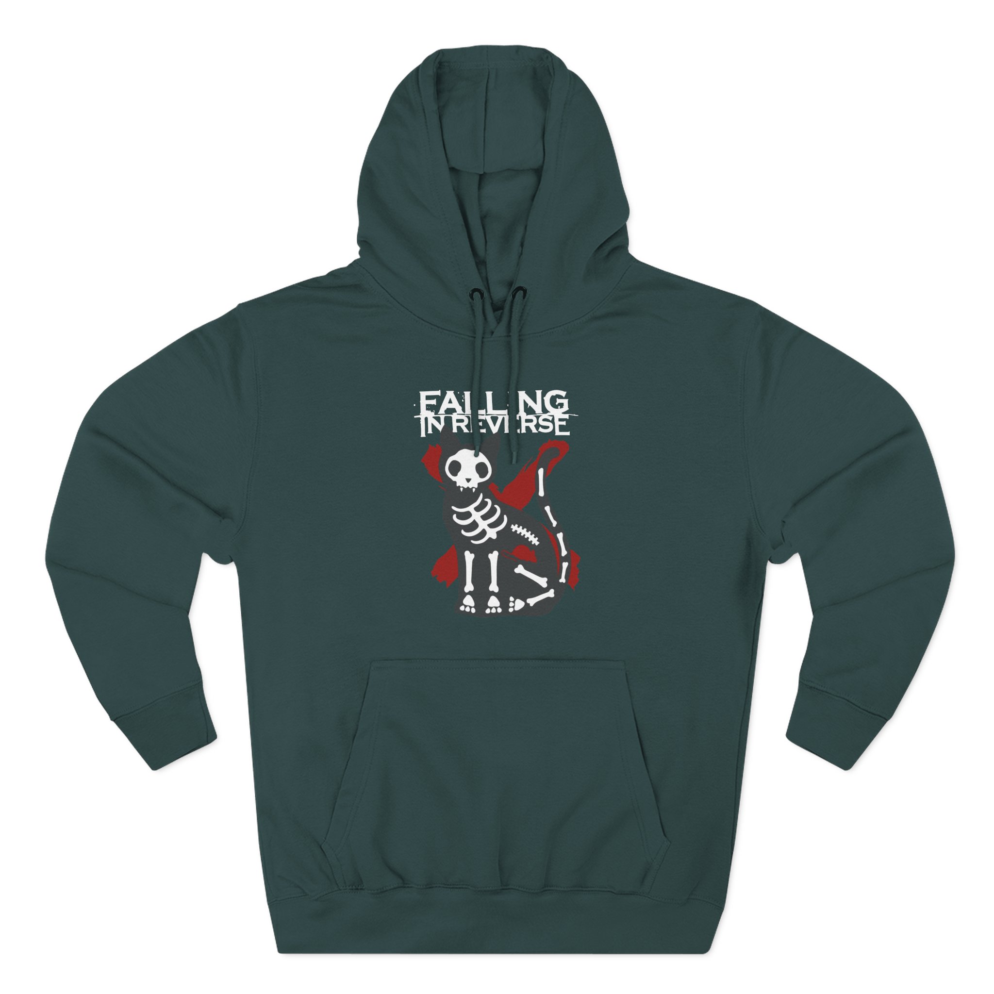 Falling in Reverse X-Ray Cat Three-Panel Fleece Hoodie