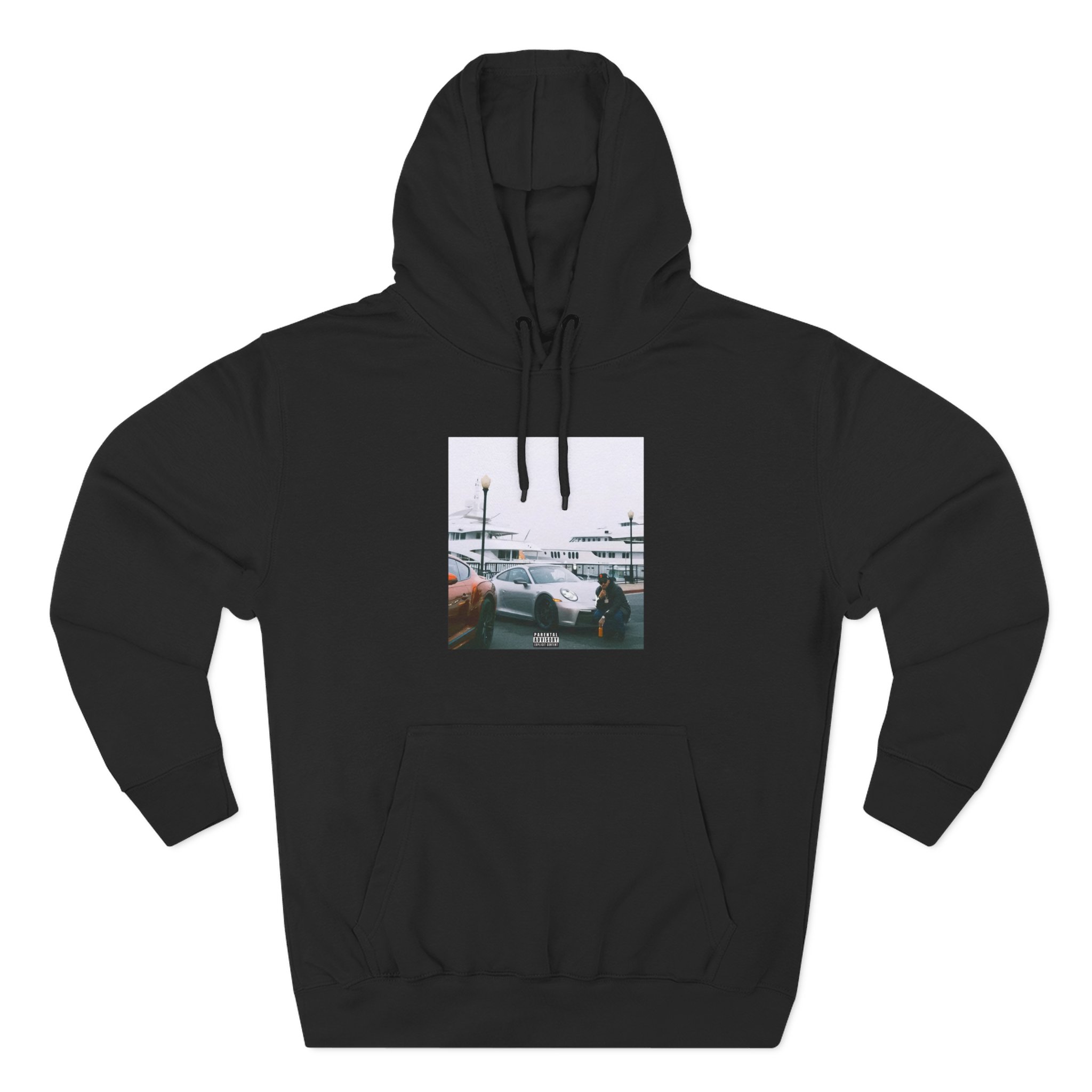 Larry June Spaceships on the Blade Three-Panel Fleece Hoodie