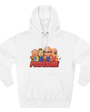 Poofesure Three-Panel Fleece Hoodie