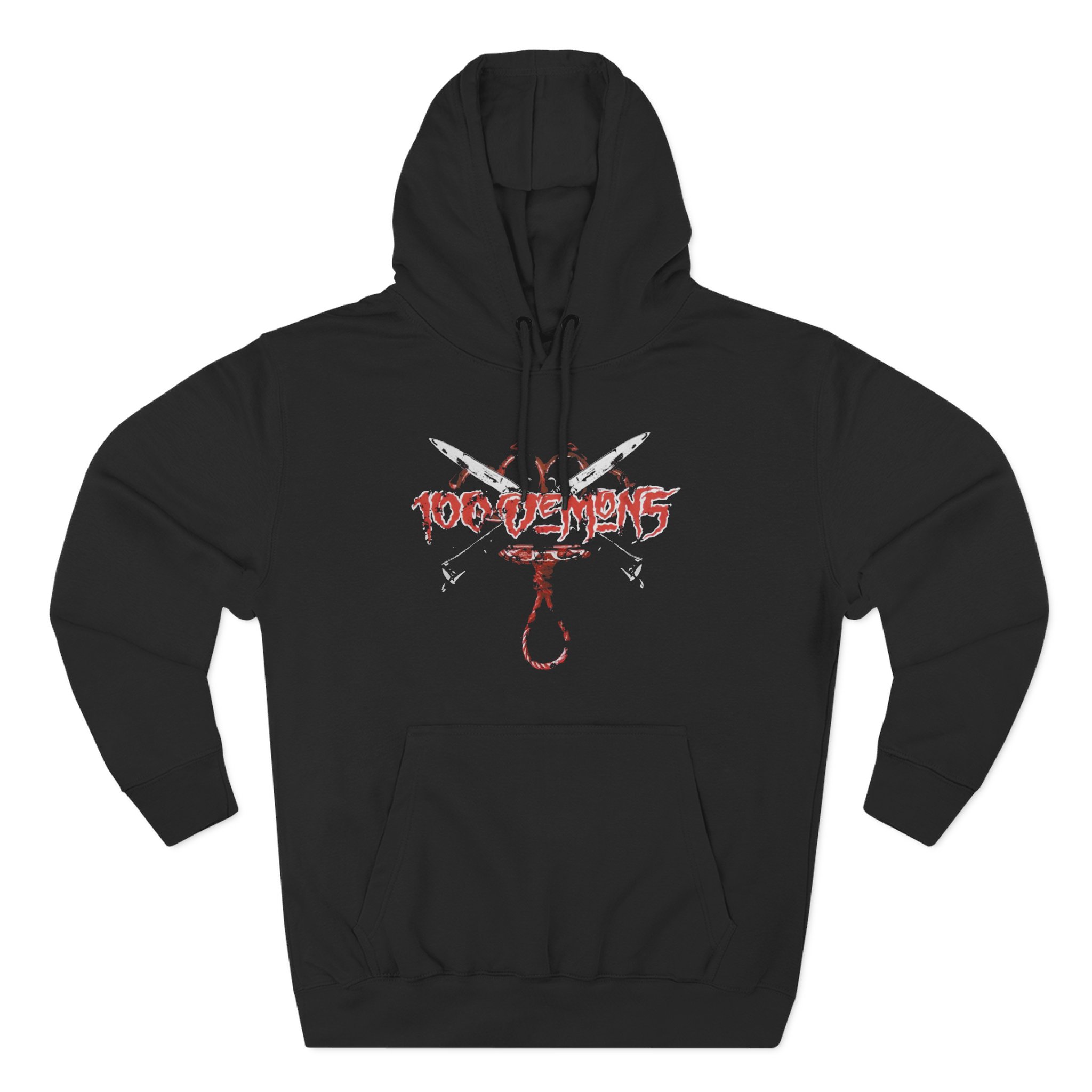 100 Demons Three-Panel Fleece Hoodie