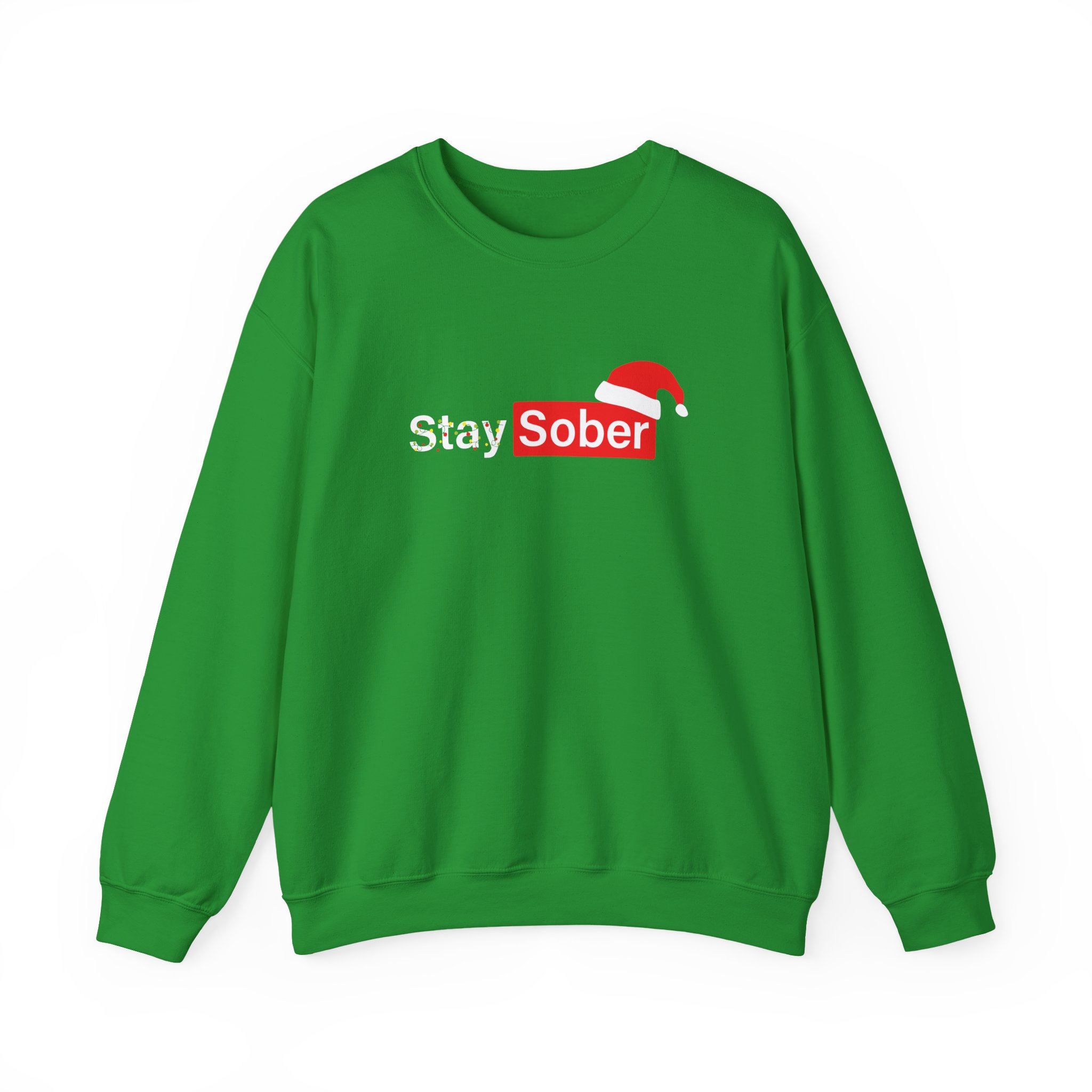 D’aydrian Harding Xmas Stay Sober Unisex Heavy Blend™ Crewneck Sweatshirt