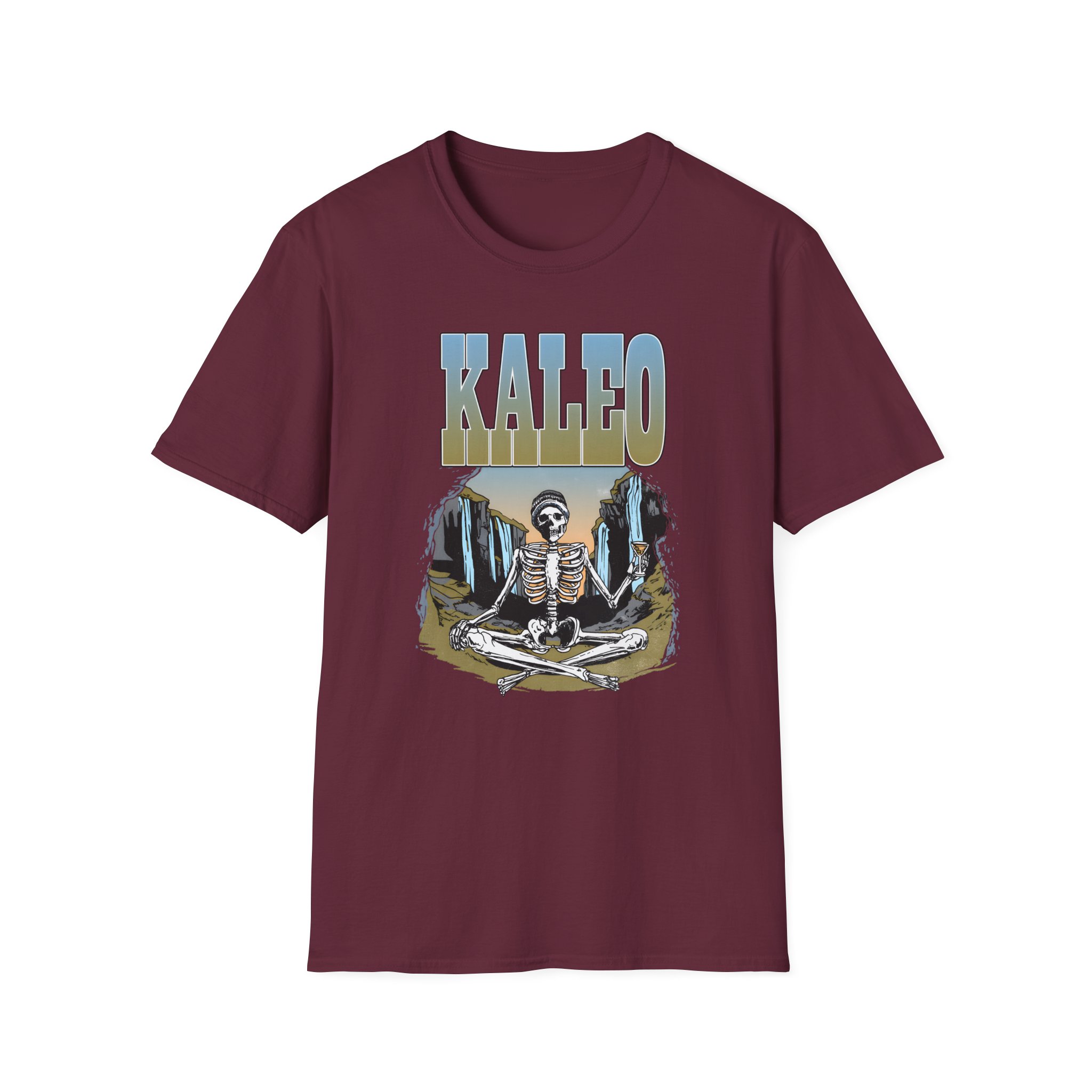 Kaleo Meditating Skeleton Unisex Softstyle T-Shirt