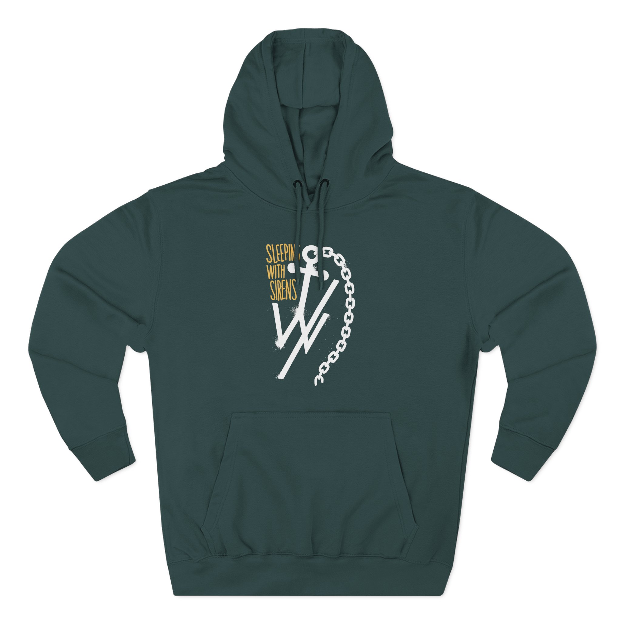 Sleeping With Sirens Anchor Chain Three-Panel Fleece Hoodie