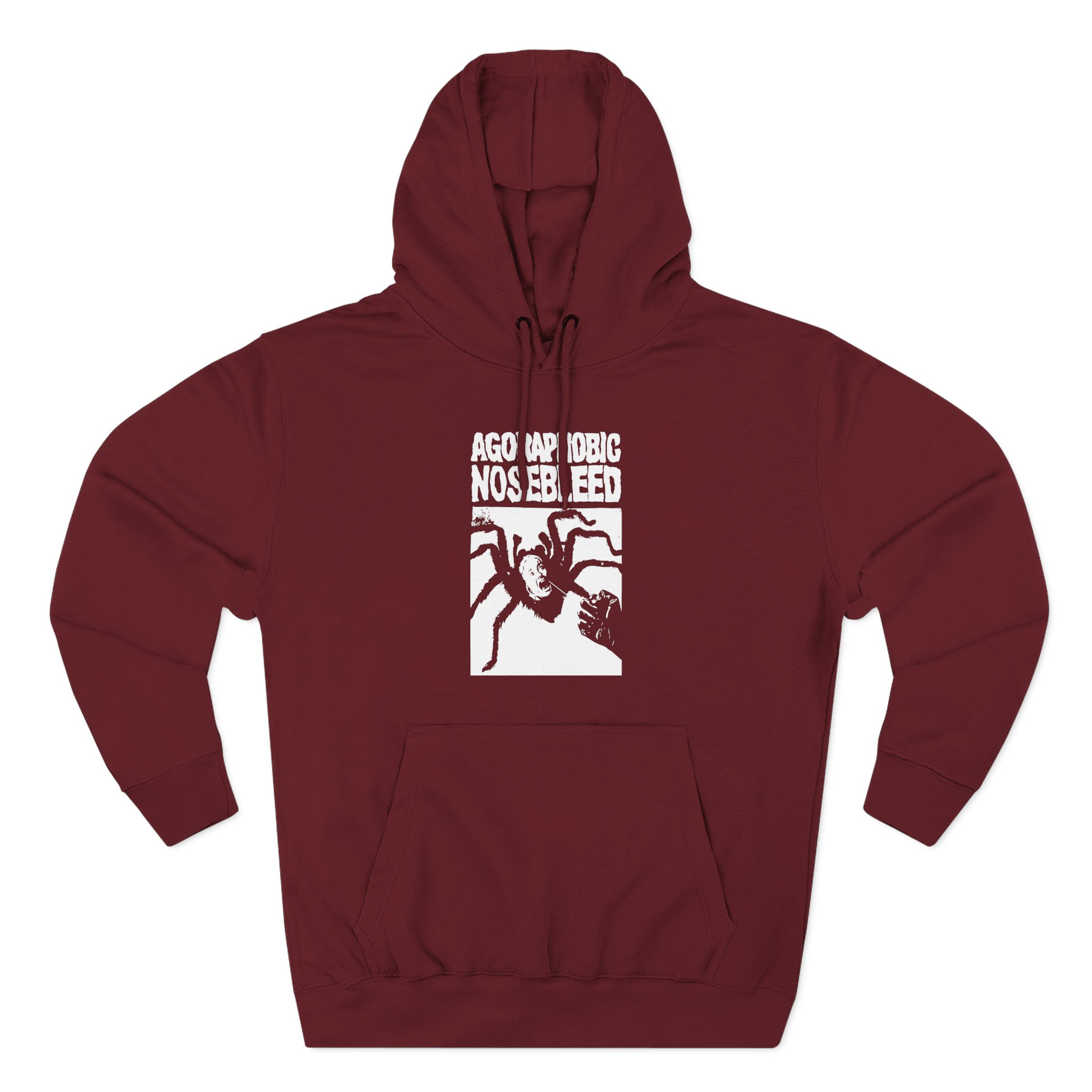 Agoraphobic Nosebleed Spider Three-Panel Fleece Hoodie