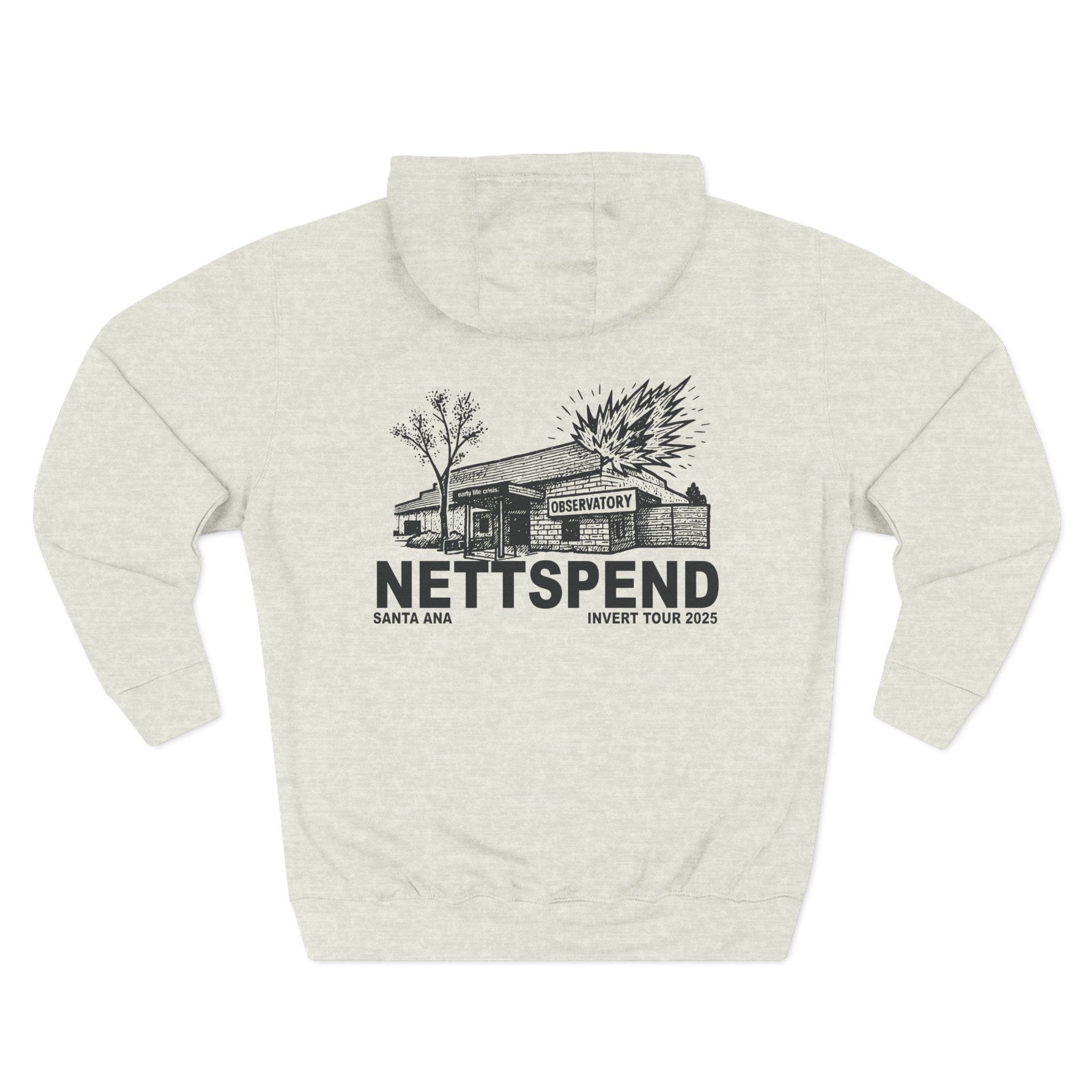 Nettspend Santa Ana Three-Panel Fleece Hoodie