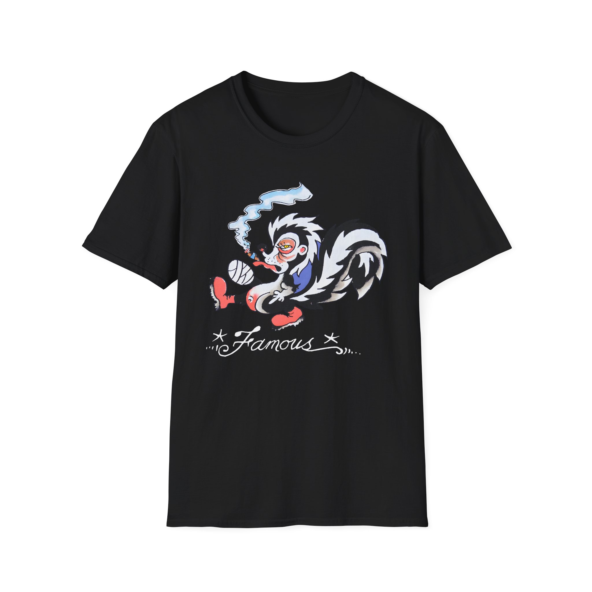 Kim Petras Famous Skunk Boxy Unisex Softstyle T-Shirt