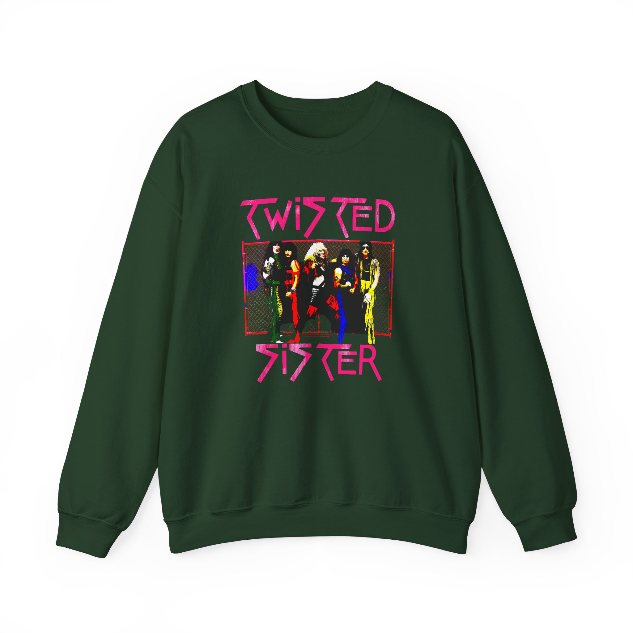 Vintage Group Photo Twisted Sister Unisex Heavy Blendâ„¢ Crewneck Sweatshirt