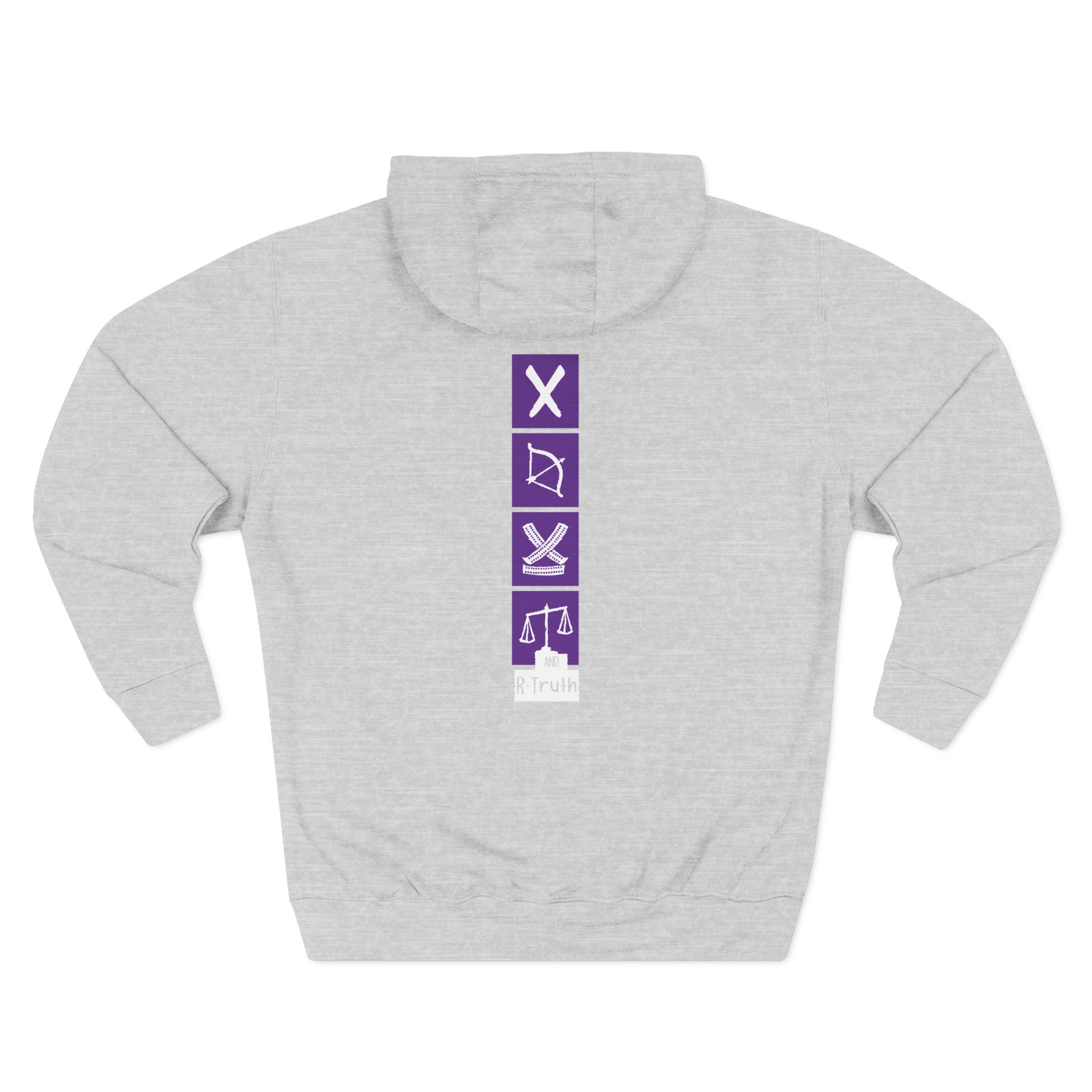 R Truth The Judgment Day Three-Panel Fleece Hoodie