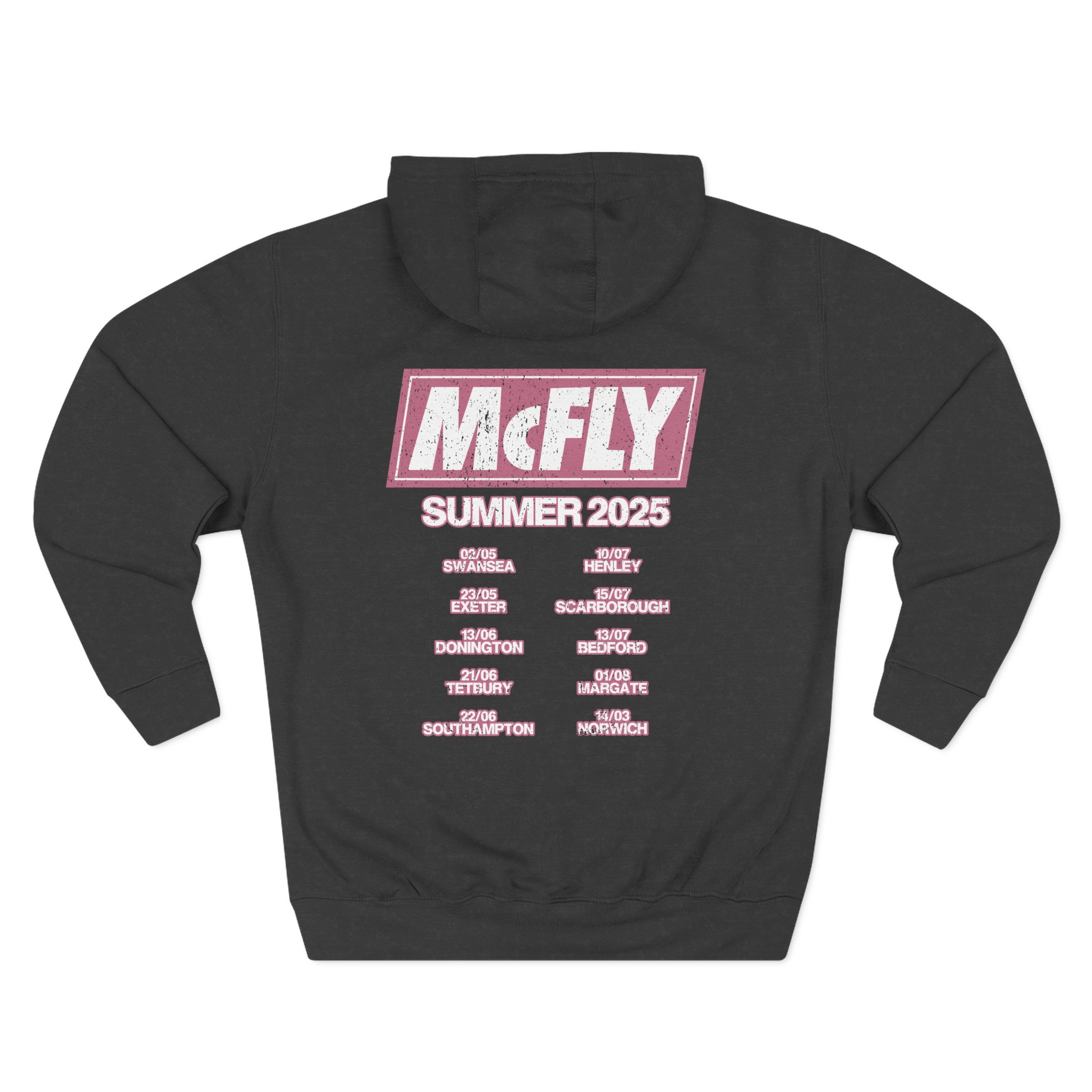 Mcfly Summer 2025 Tour Three-panel Fleece Hoodie