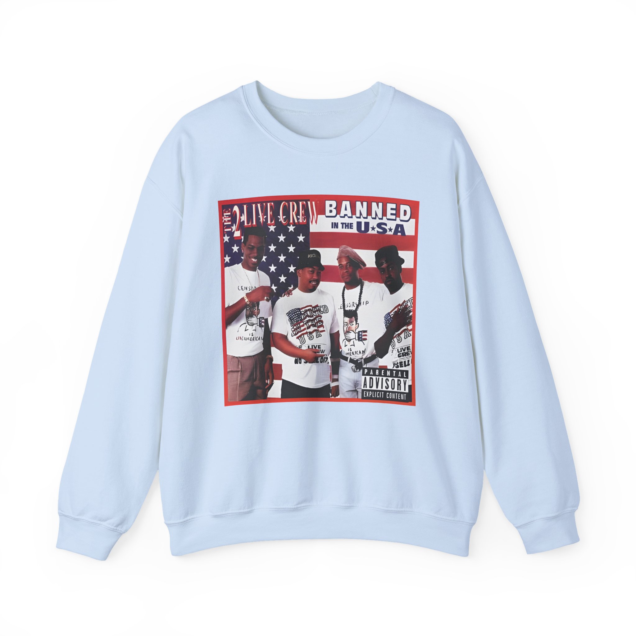 2 Live Crew Banned in the Usa Unisex Heavy Blendâ„¢ Crewneck Sweatshirt