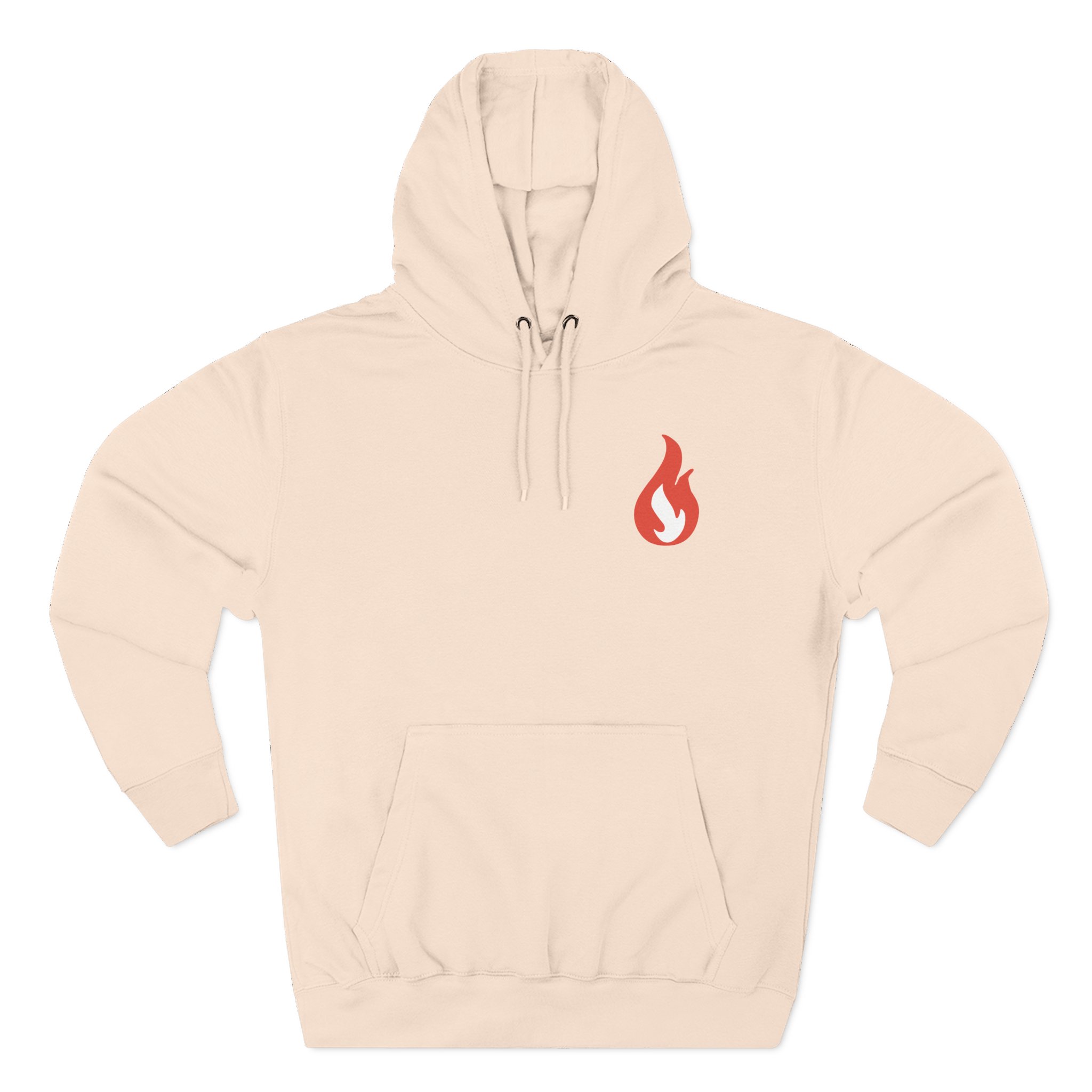 Like Moths to Flames Three-Panel Fleece Hoodie