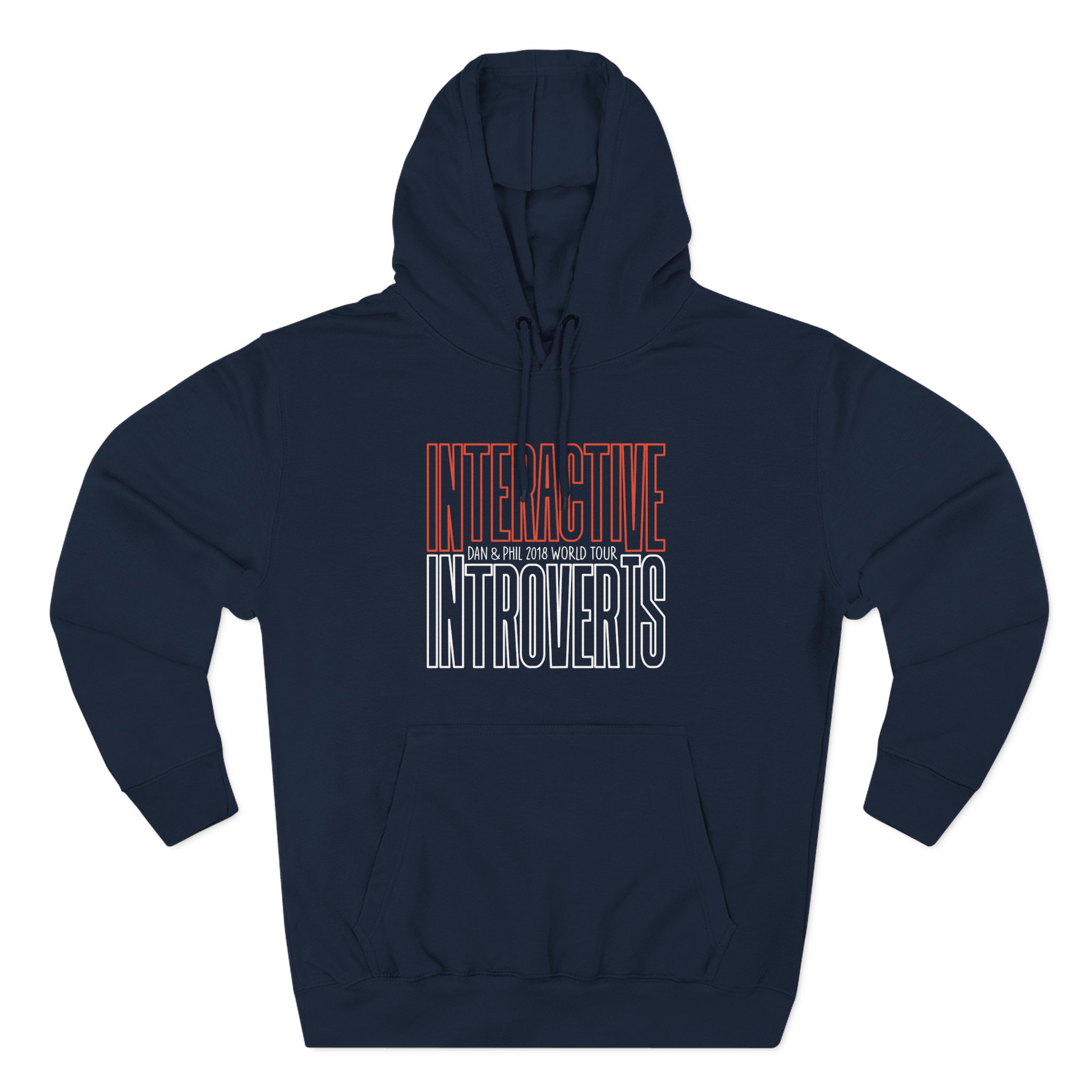 Dan and Phil Interactive Introverts Three-Panel Fleece Hoodie
