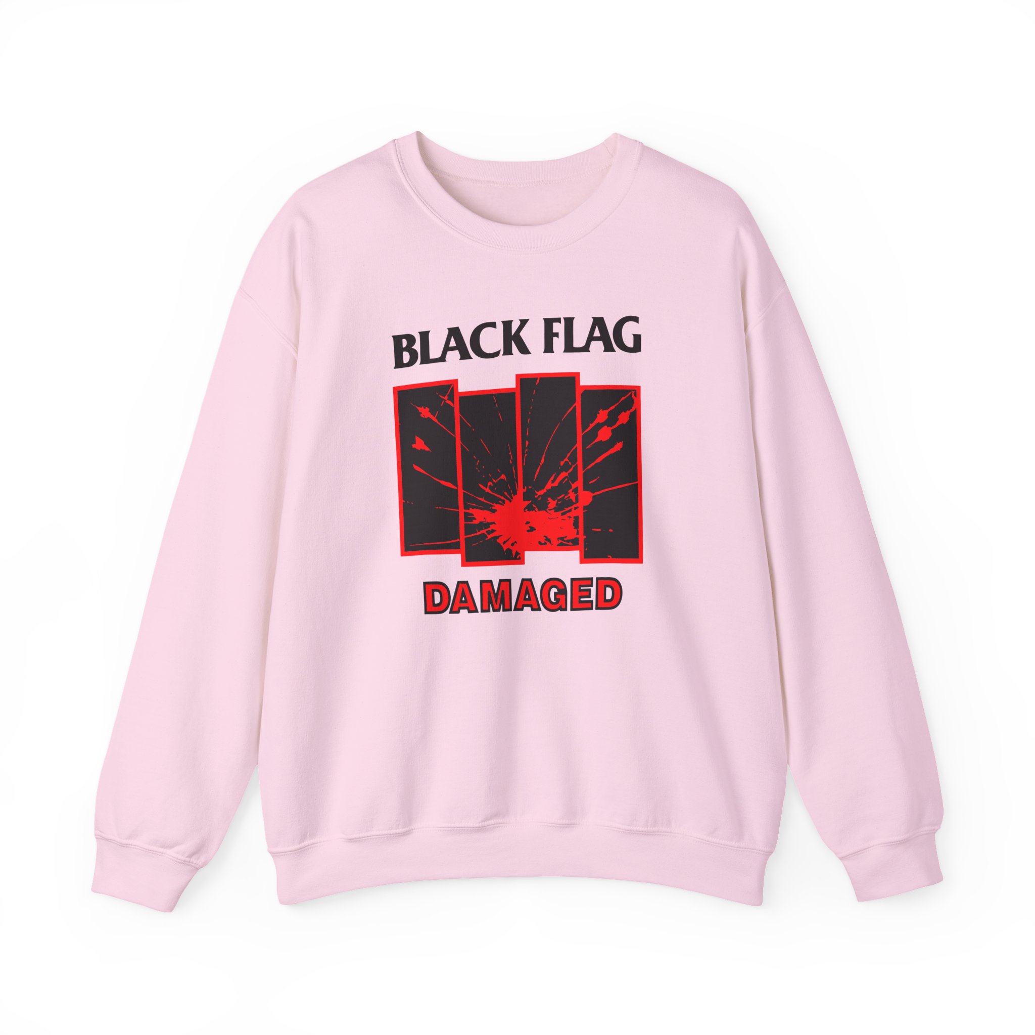 Black Flag Damaged Unisex Heavy Blendâ„¢ Crewneck Sweatshirt