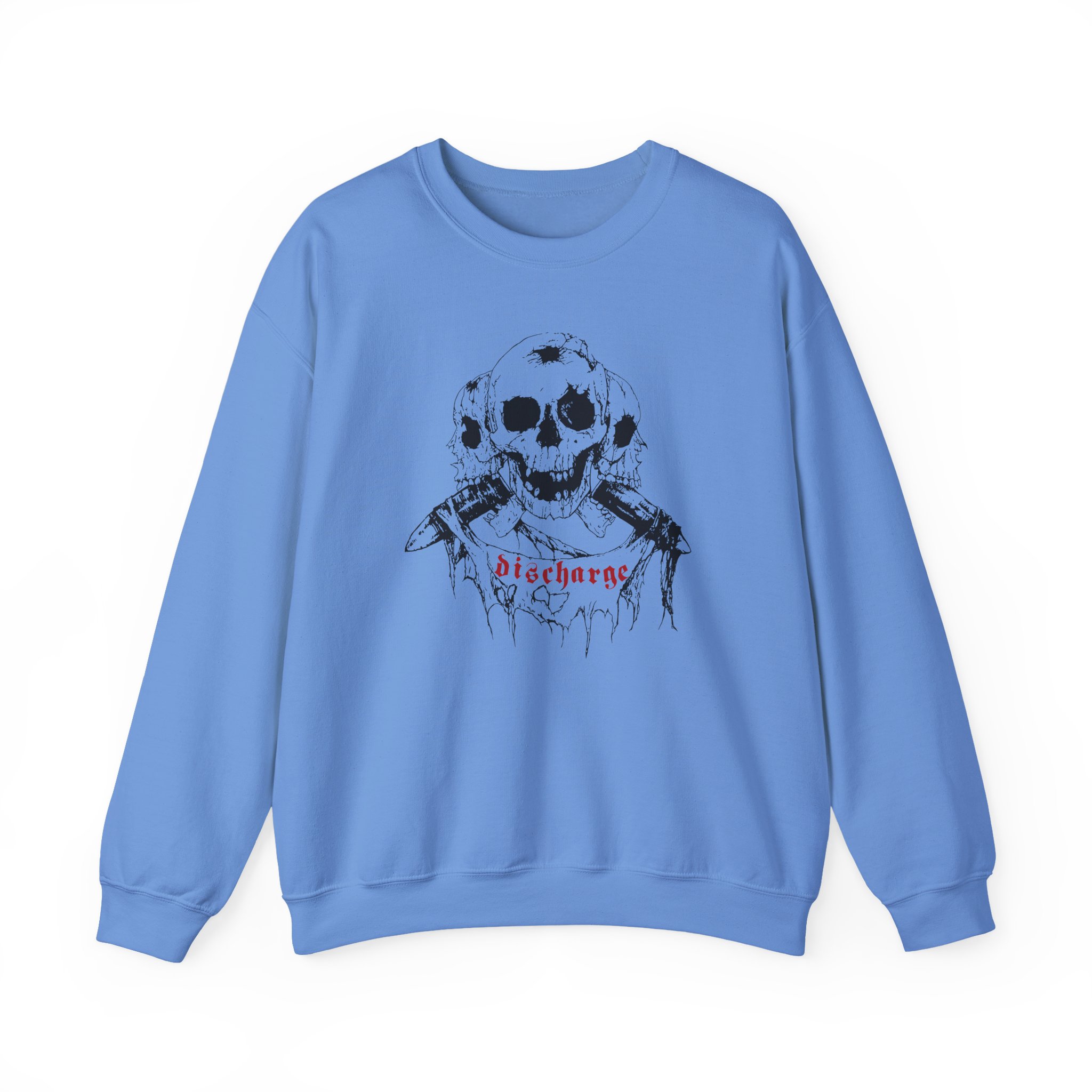 Discharge Three Skulls Unisex Heavy Blendâ„¢ Crewneck Sweatshirt