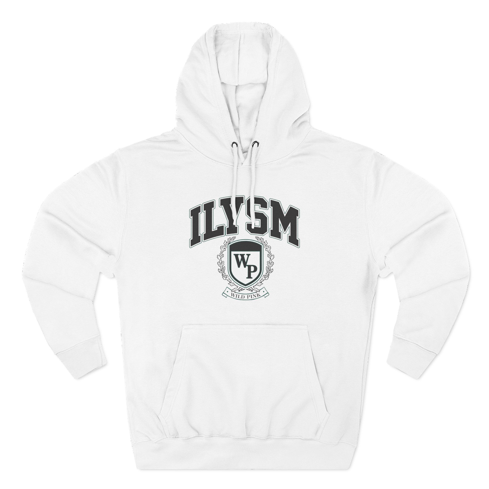 Wild Pink Ilysm Crew Collegiate Three-Panel Fleece Hoodie