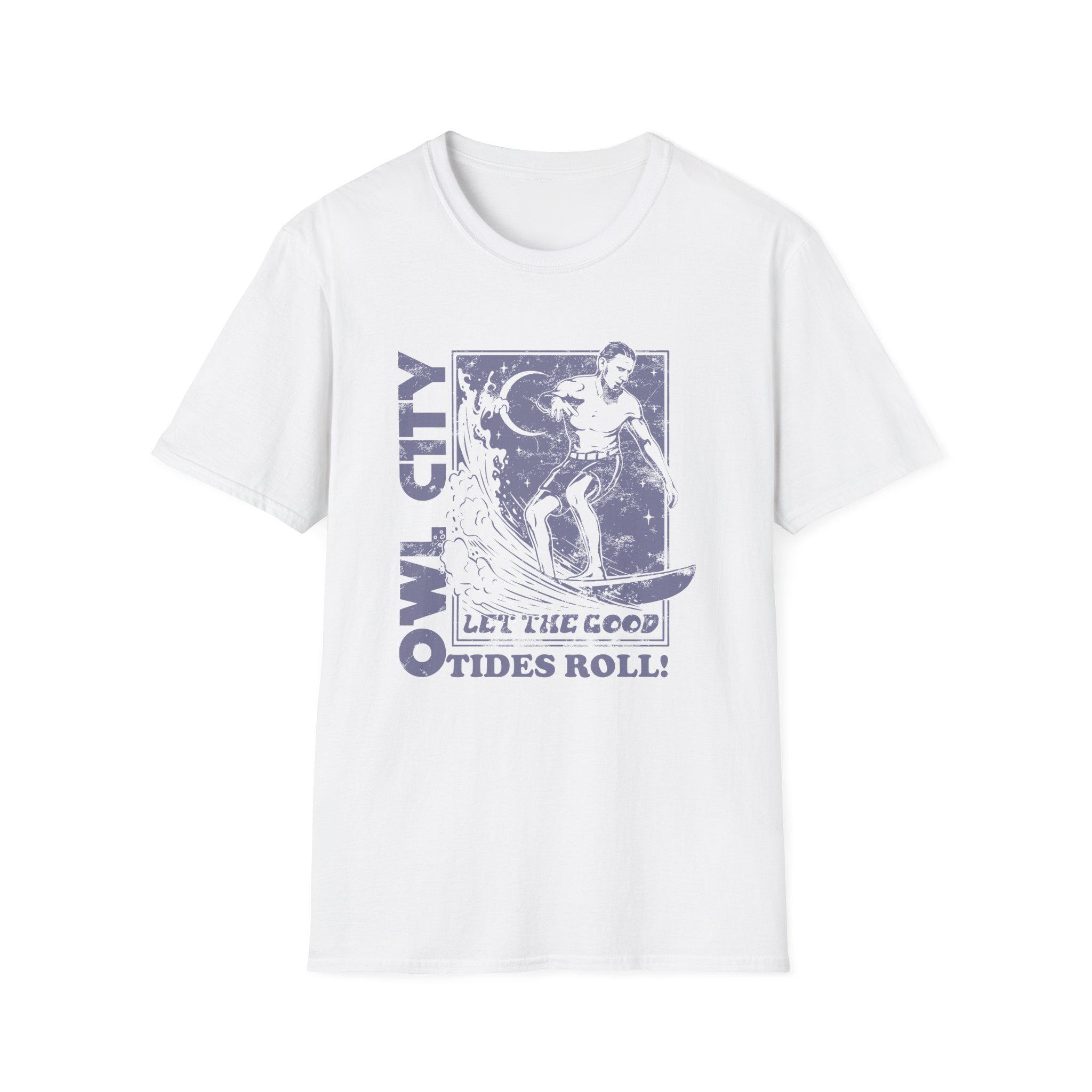 Owl City Let the Good Tides Roll Ringer Unisex Softstyle T-Shirt