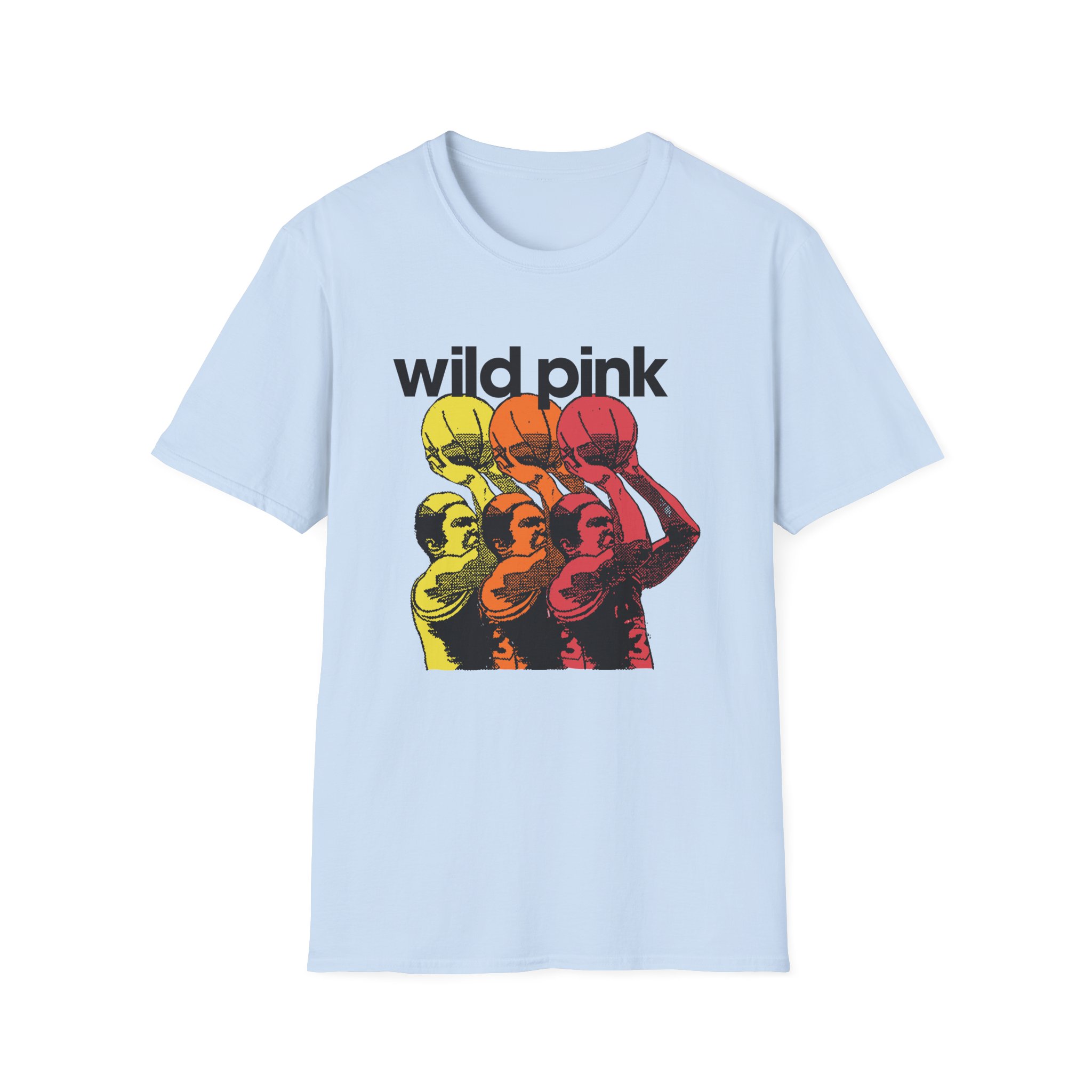 Wild Pink Basketball Unisex Softstyle T-Shirt
