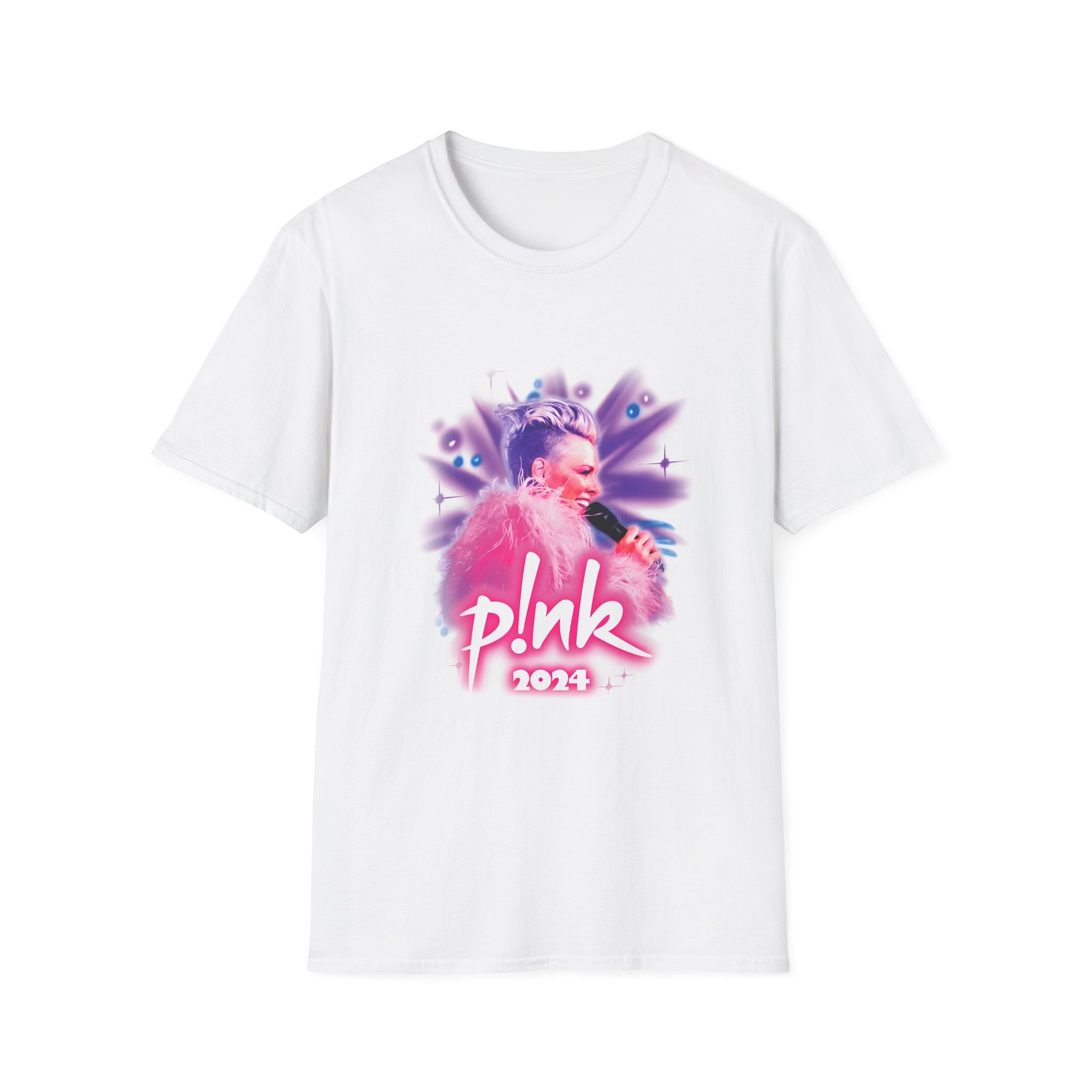 Pink Airbrushed 2024 Unisex Softstyle T-Shirt