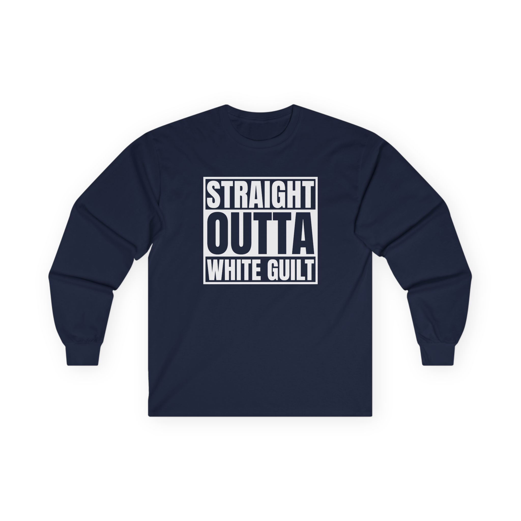 Upchurch Straight Outta White Guilt Unisex Ultra Cotton Long Sleeve Tee
