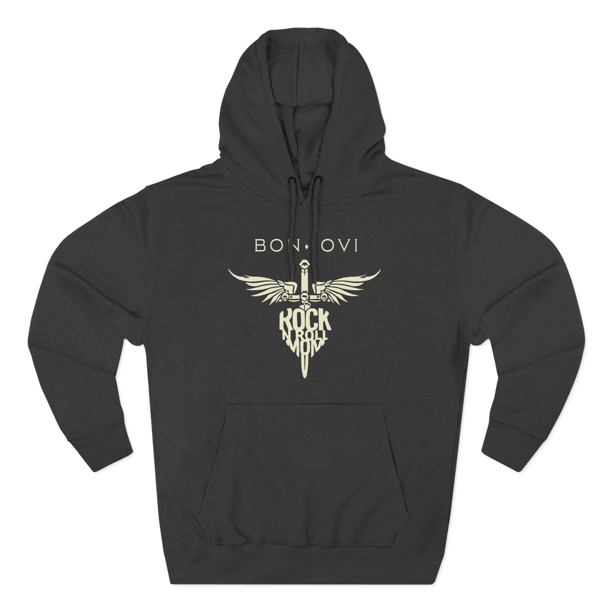 Bon Jovi Rock N' Roll Mom Three-Panel Fleece Hoodie