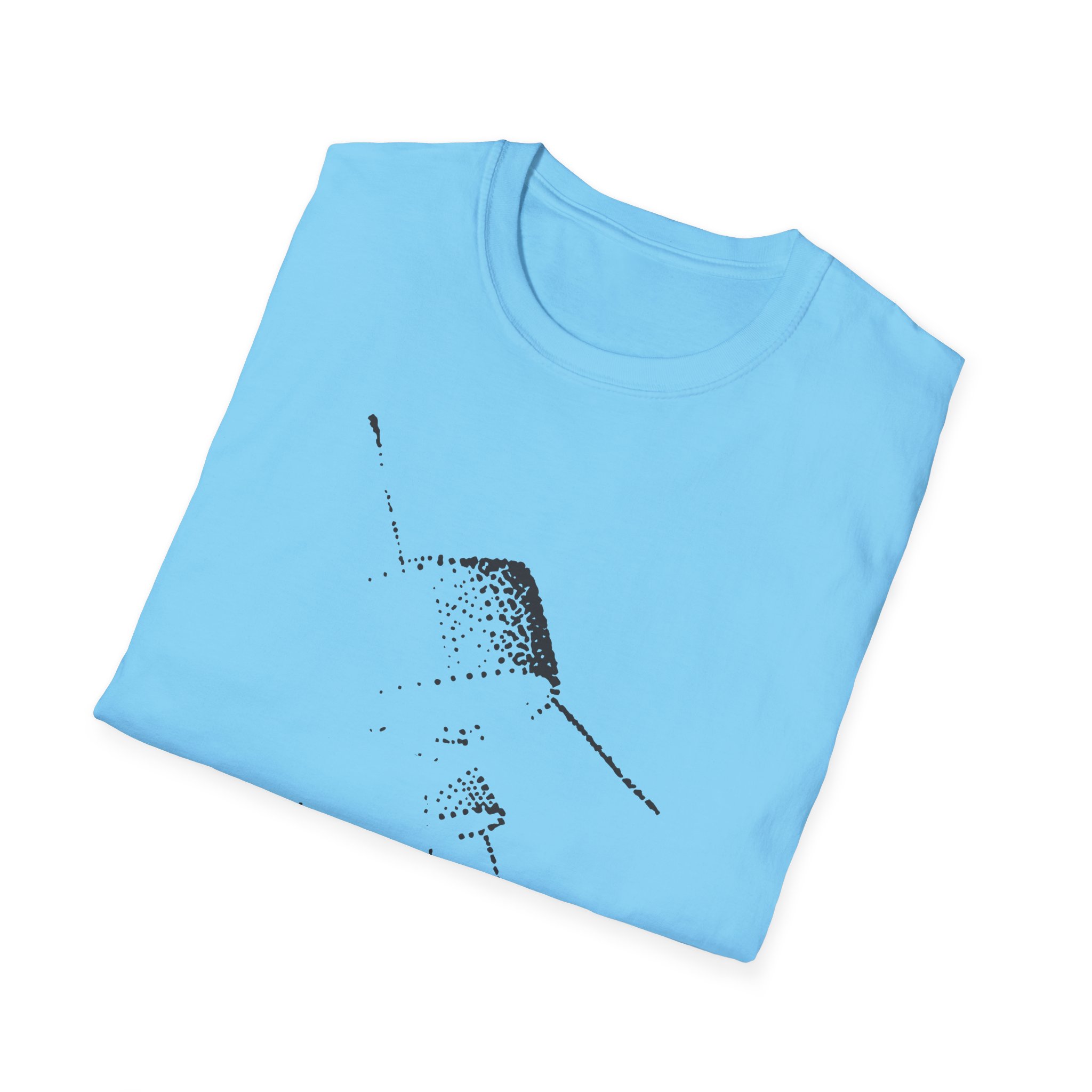 Cave in Satellite: Blackened Unisex Softstyle T-Shirt