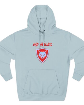 Bad Wolves Shield Blue Three-Panel Fleece Hoodie