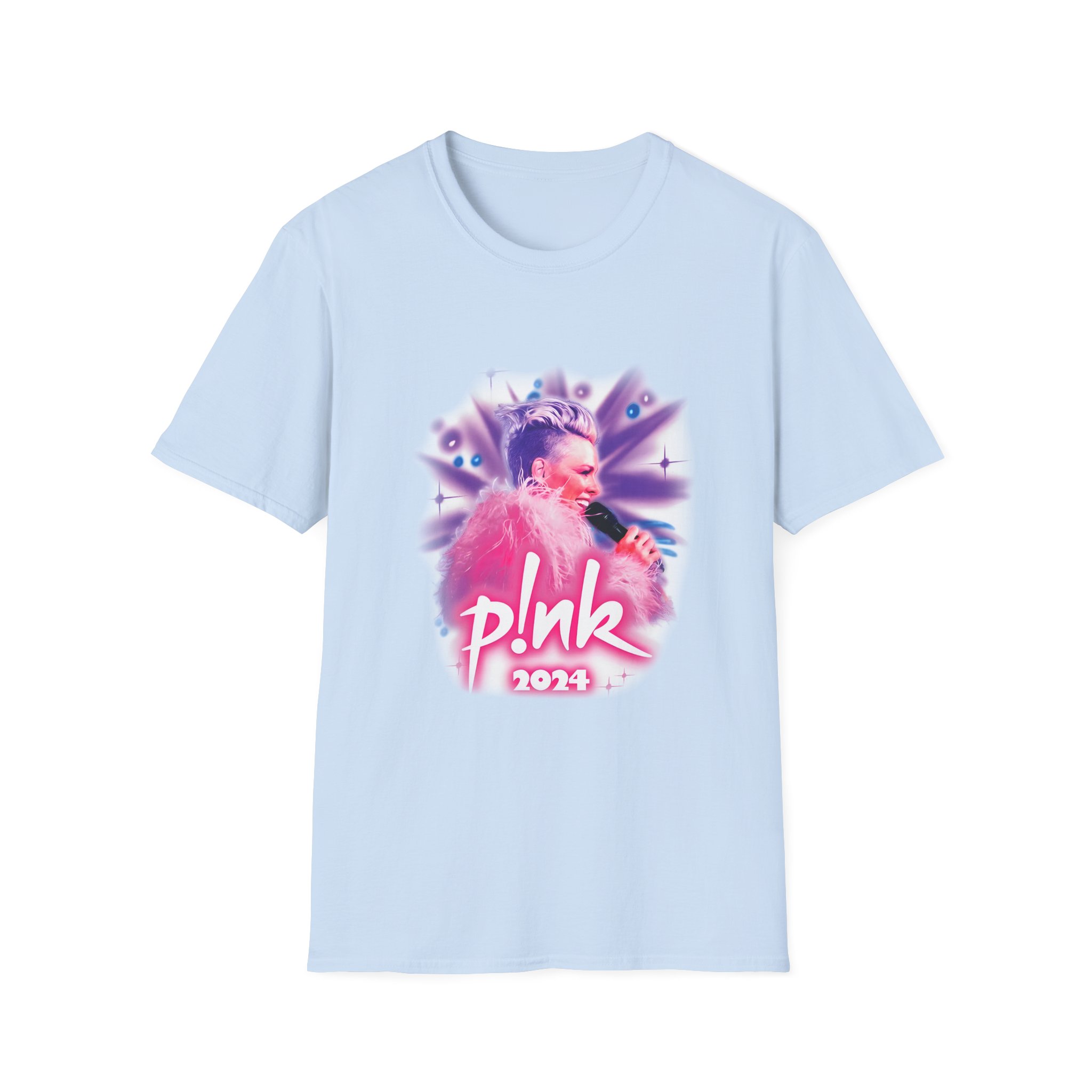 Pink Airbrushed 2024 Unisex Softstyle T-Shirt