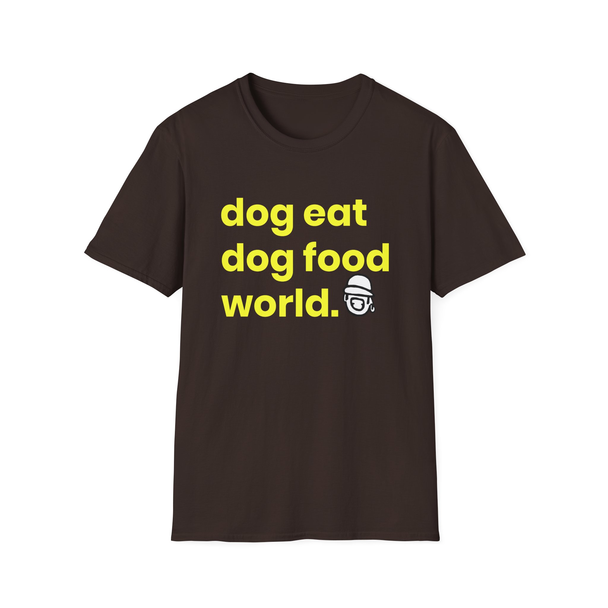 Niko B Dog Eat Dog Food World Unisex Softstyle T-shirt