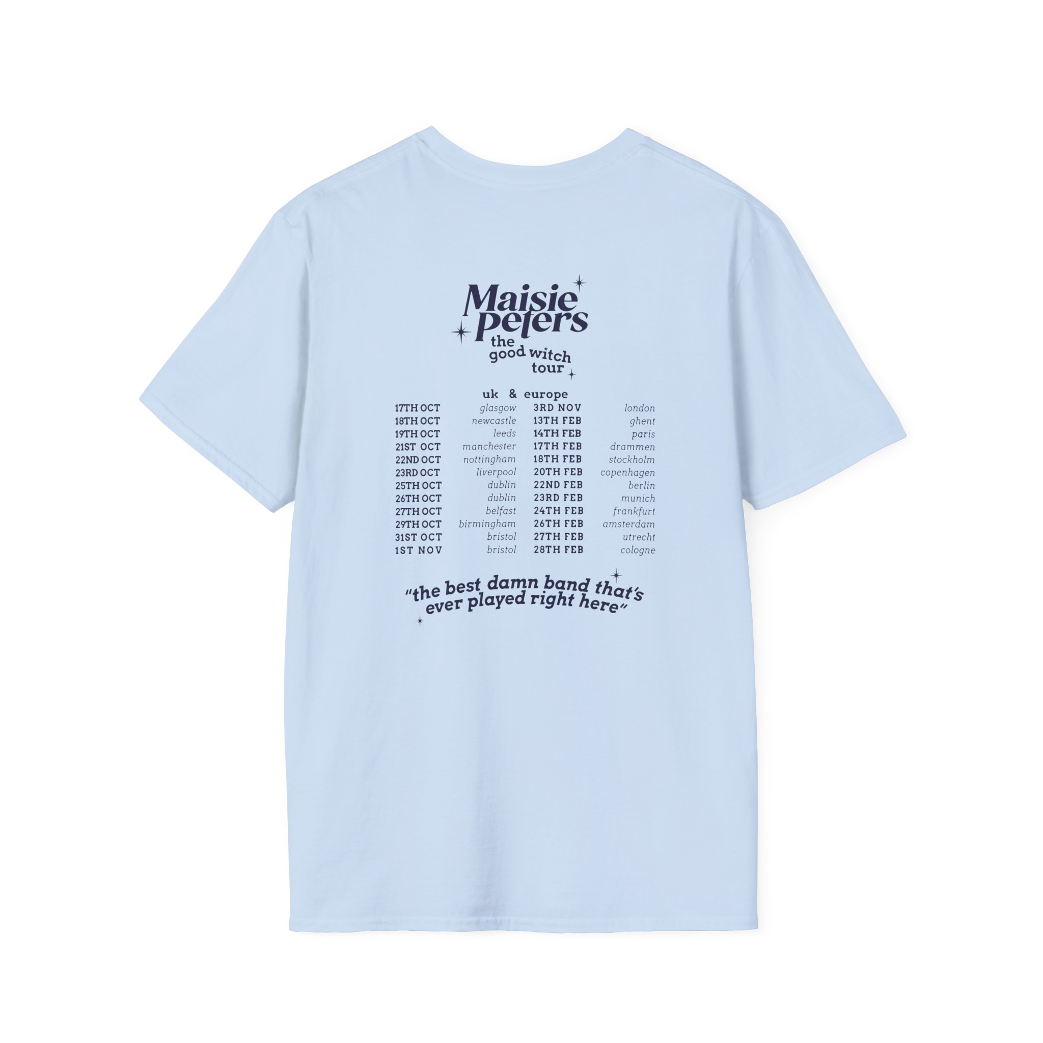Maisie Peters the Good With Uk/eu 23/24 Tour Unisex Softstyle T-Shirt