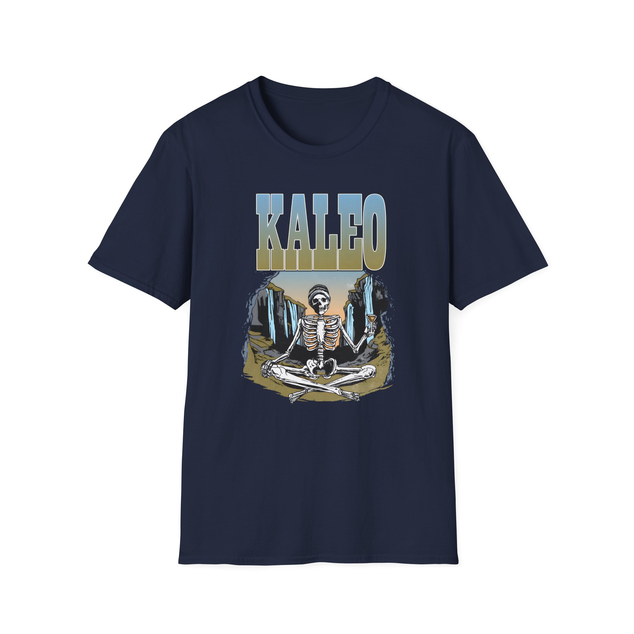 Kaleo Meditating Skeleton Unisex Softstyle T-Shirt