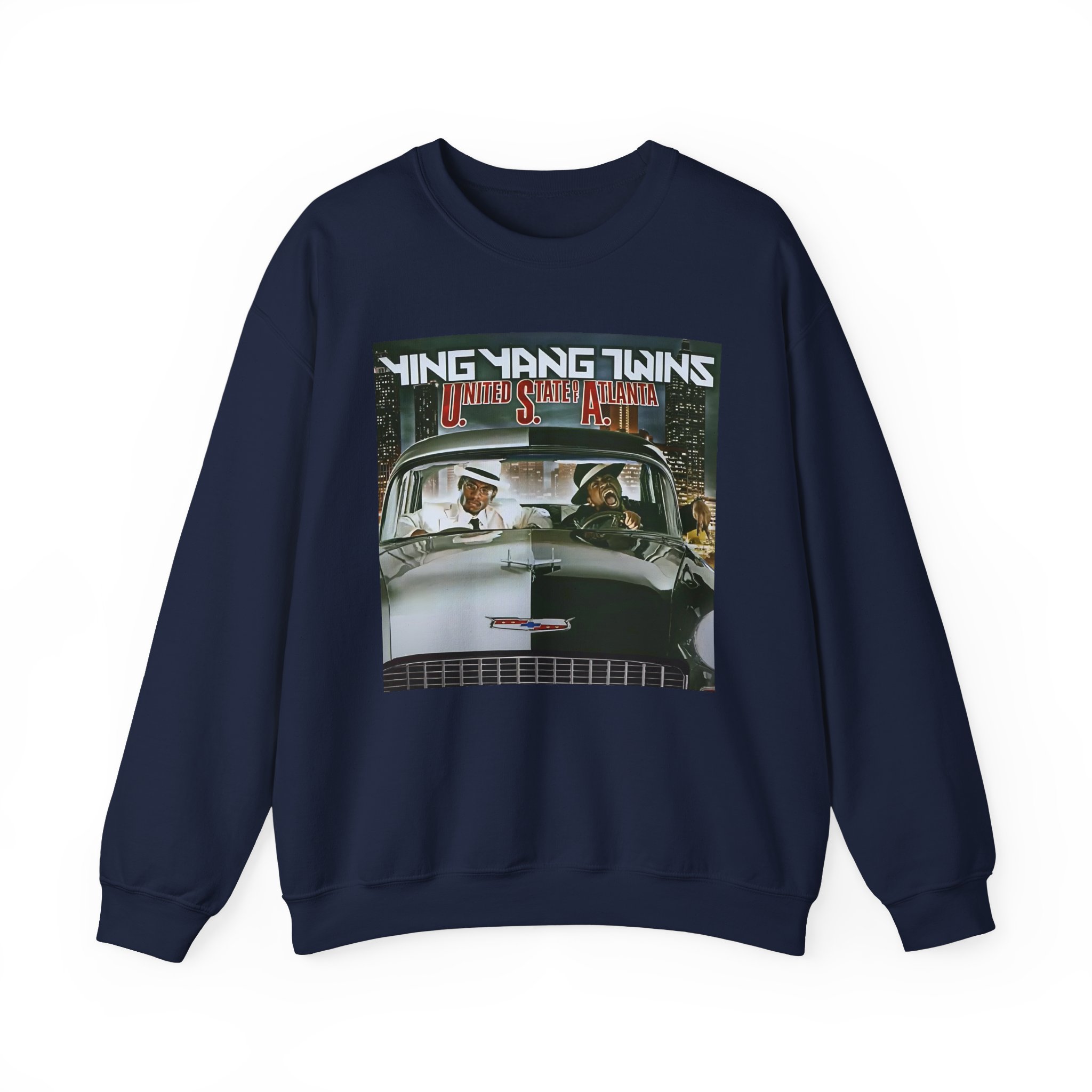 Ying Yang Twins United State Of Atlanta Album Cover Unisex Heavy Blendâ„¢ Crewneck Sweatshirt