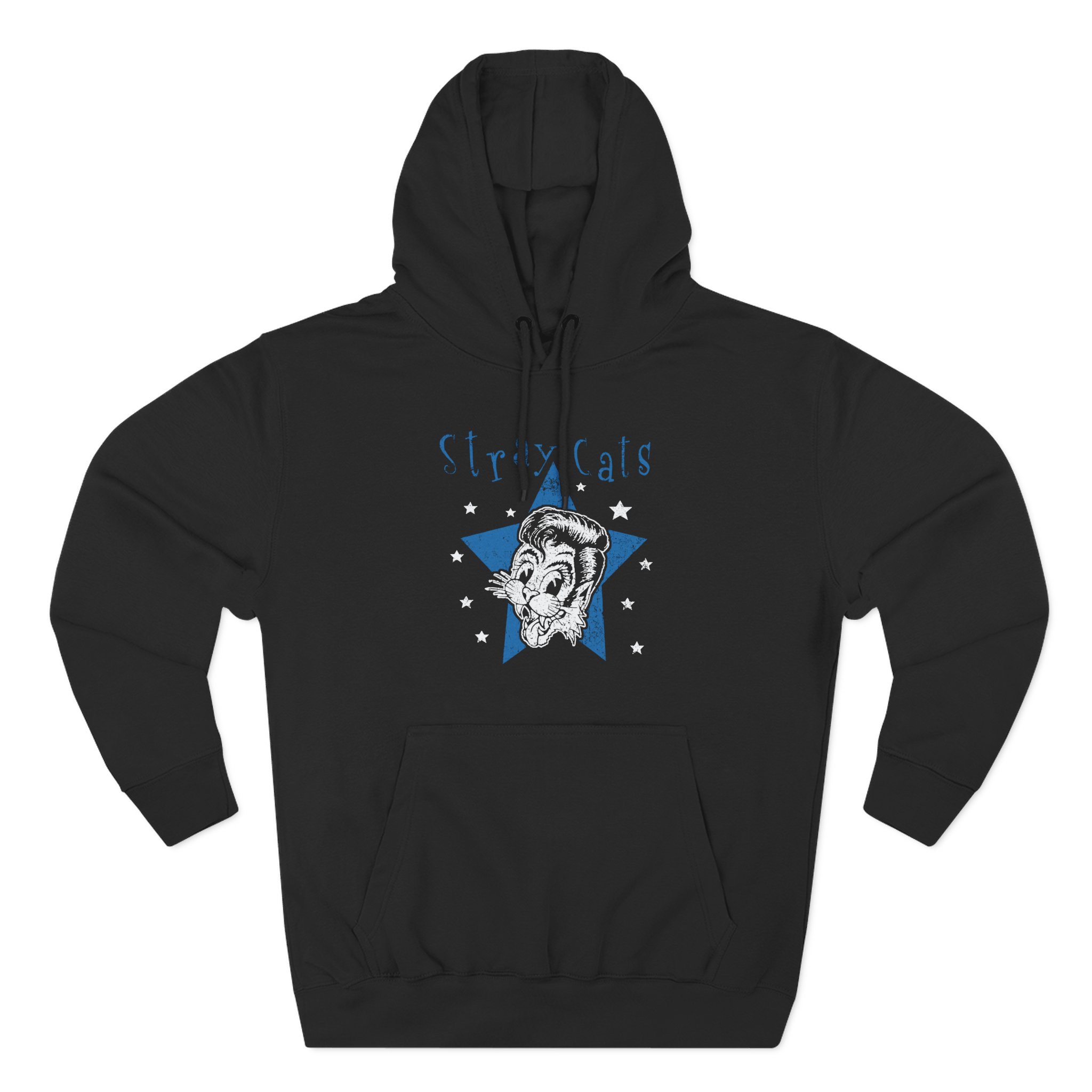 Stray Cats Star Cat Three-Panel Fleece Hoodie